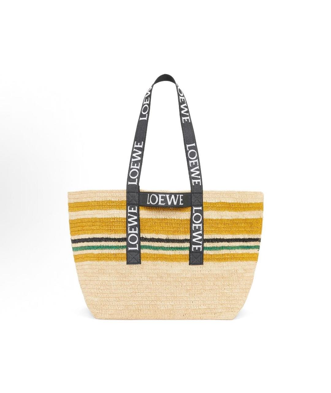 LOEWE Мульти пелетеная пляжная сумка, фото 4