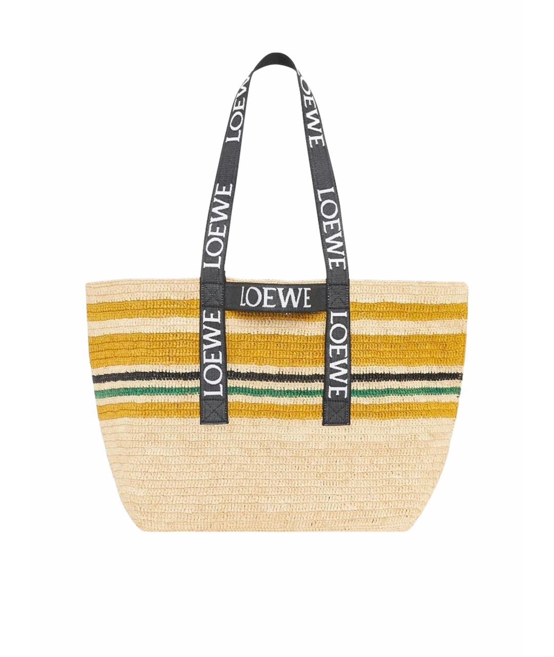 LOEWE Мульти пелетеная пляжная сумка, фото 1