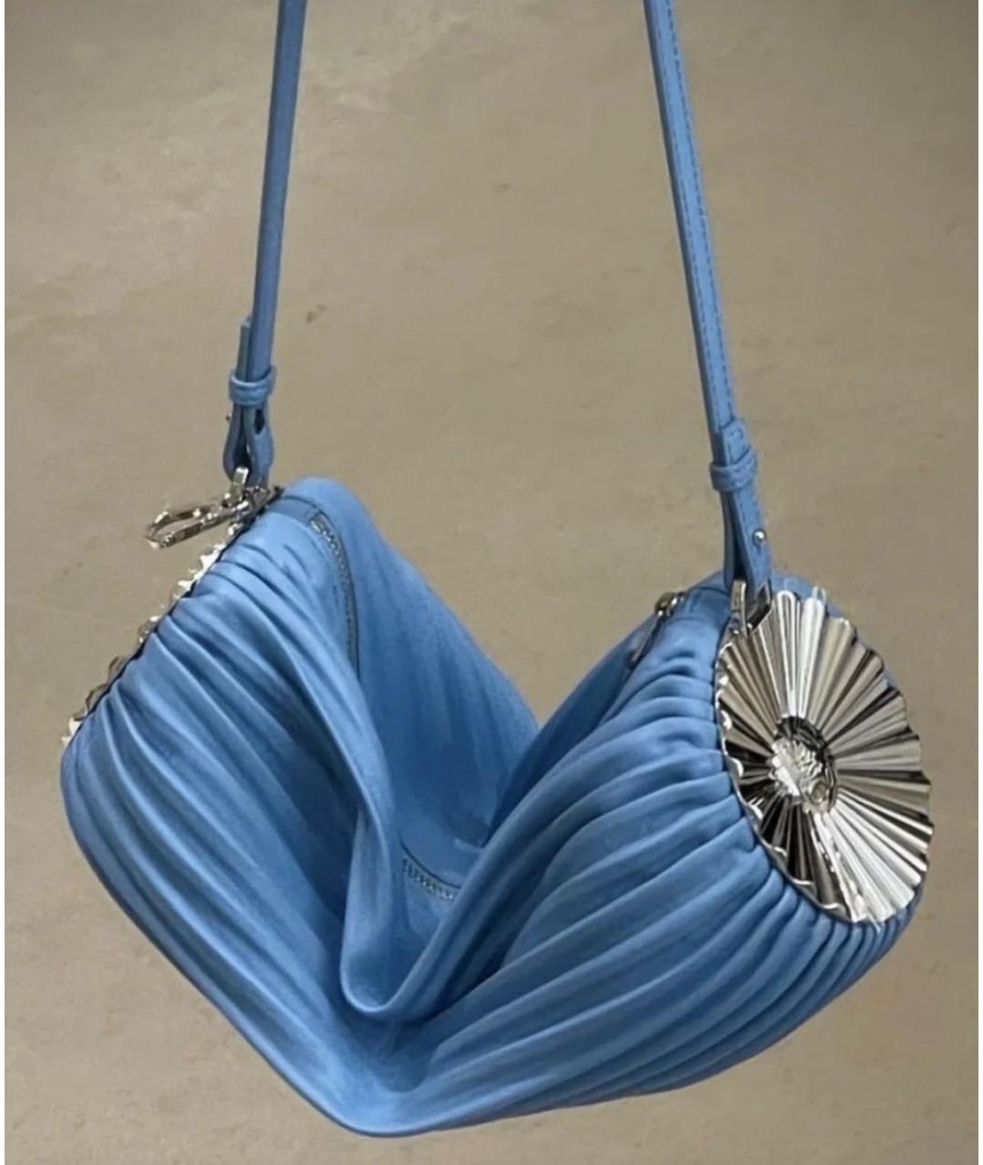LOEWE Голубая кожаная сумка через плечо, фото 4
