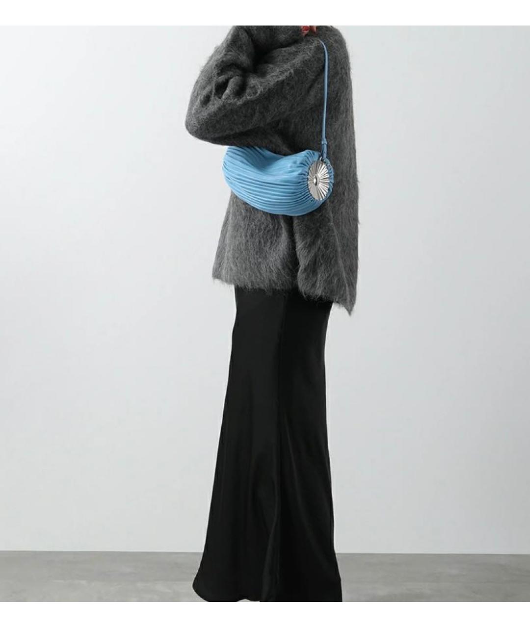 LOEWE Голубая кожаная сумка через плечо, фото 3