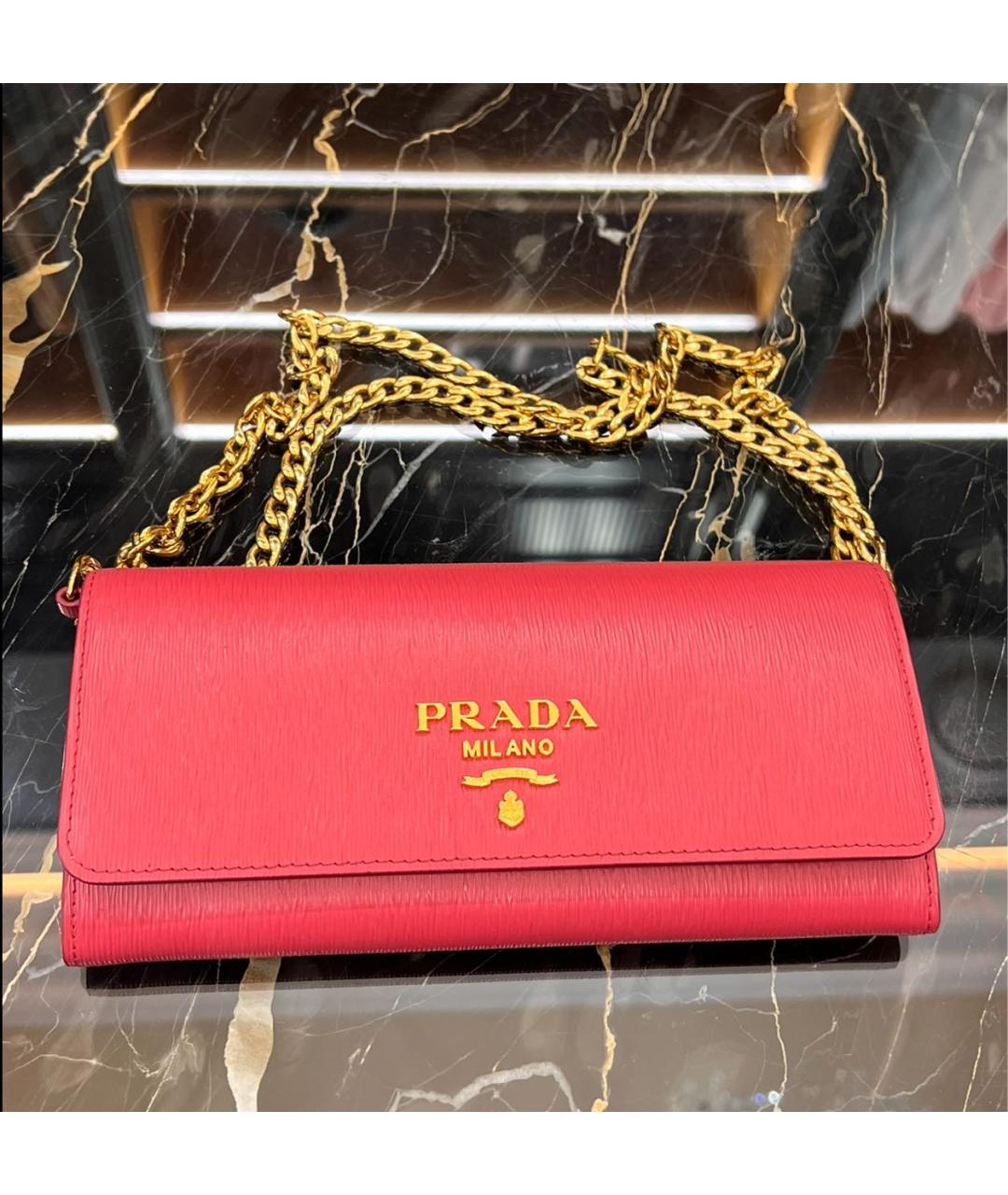 PRADA Кожаная сумка через плечо, фото 7