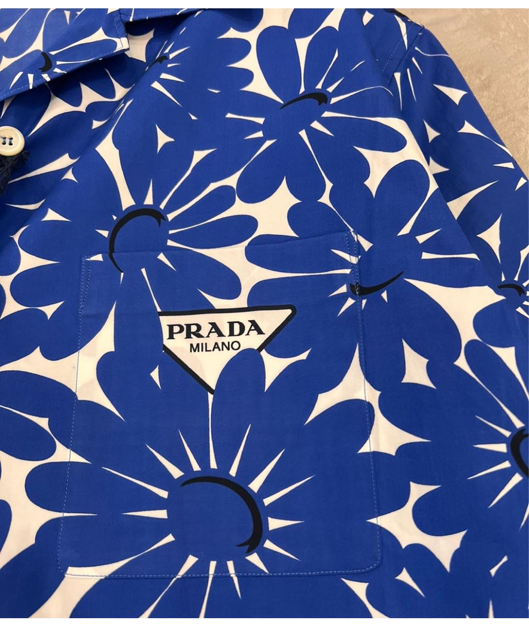 PRADA Синяя рубашка, фото 2
