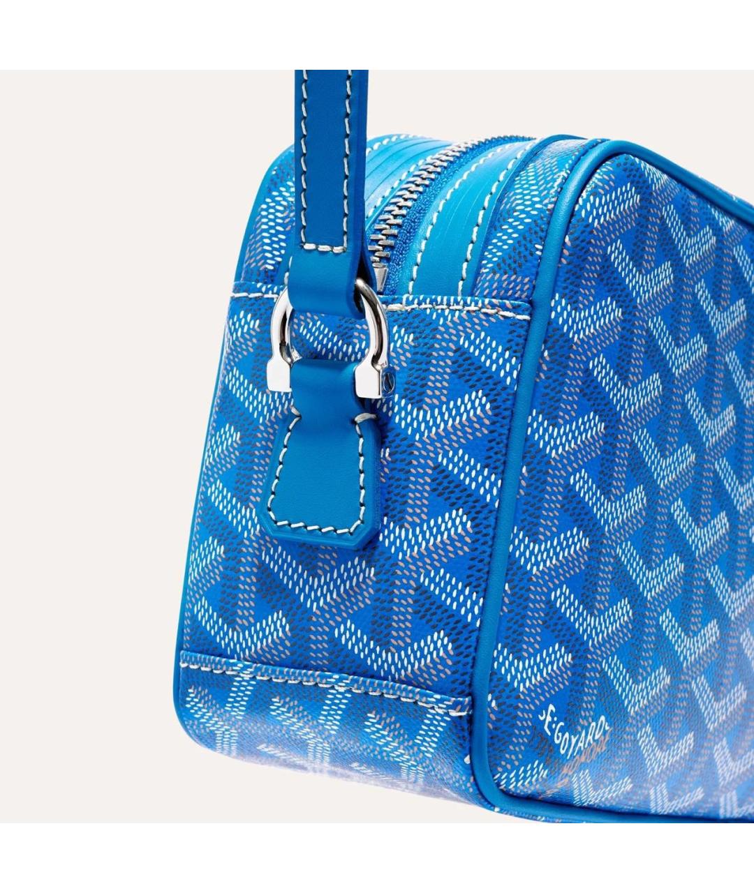 GOYARD Голубая сумка на плечо, фото 4