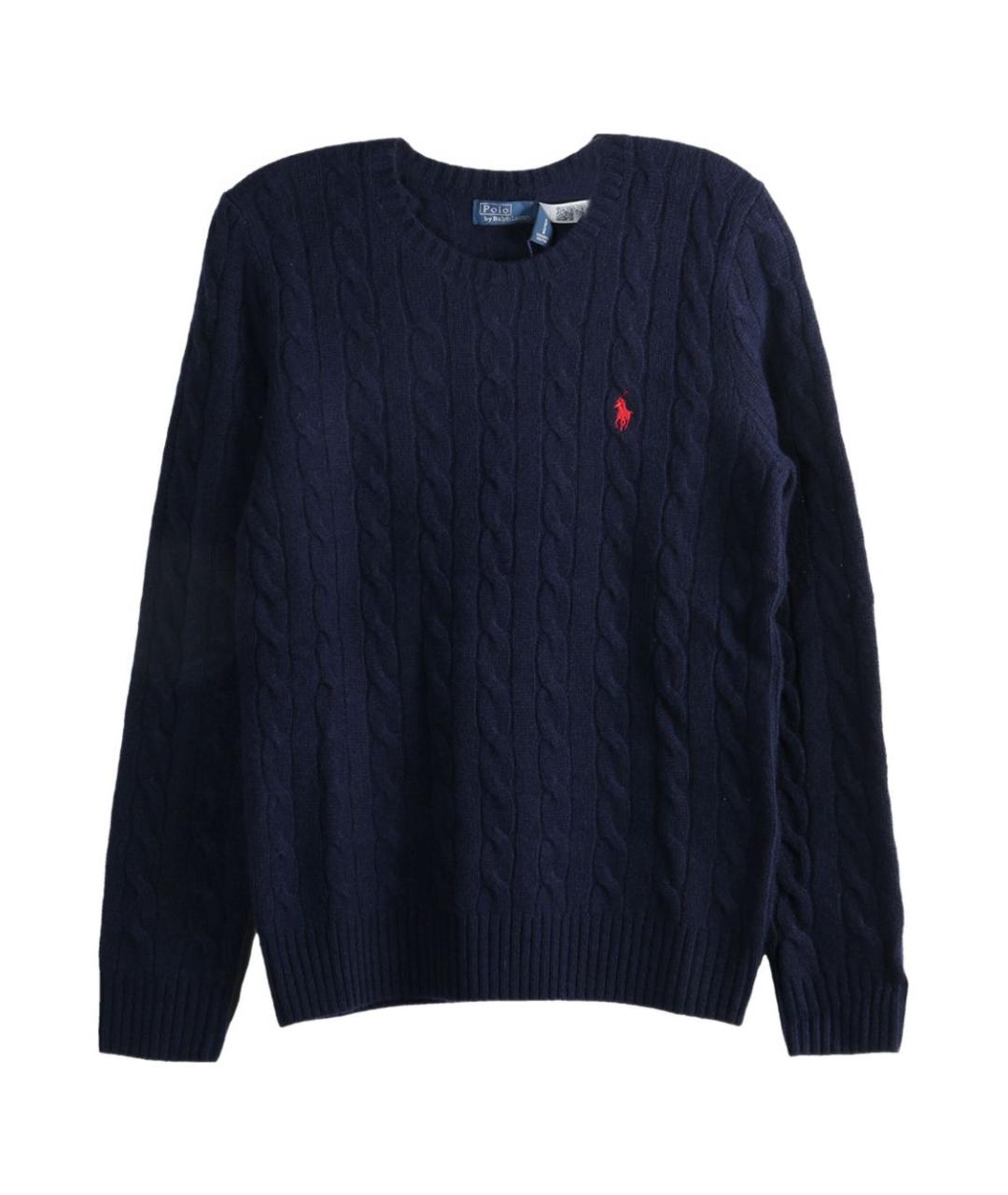 POLO RALPH LAUREN Синий шерстяной джемпер / свитер, фото 1