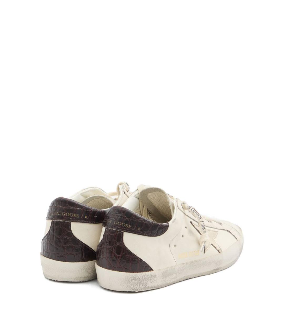 GOLDEN GOOSE DELUXE BRAND Белые кожаные кеды, фото 3