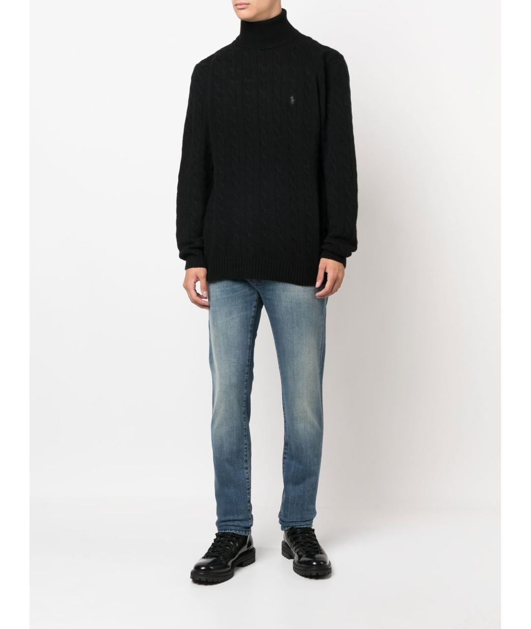 POLO RALPH LAUREN Черный шерстяной джемпер / свитер, фото 2