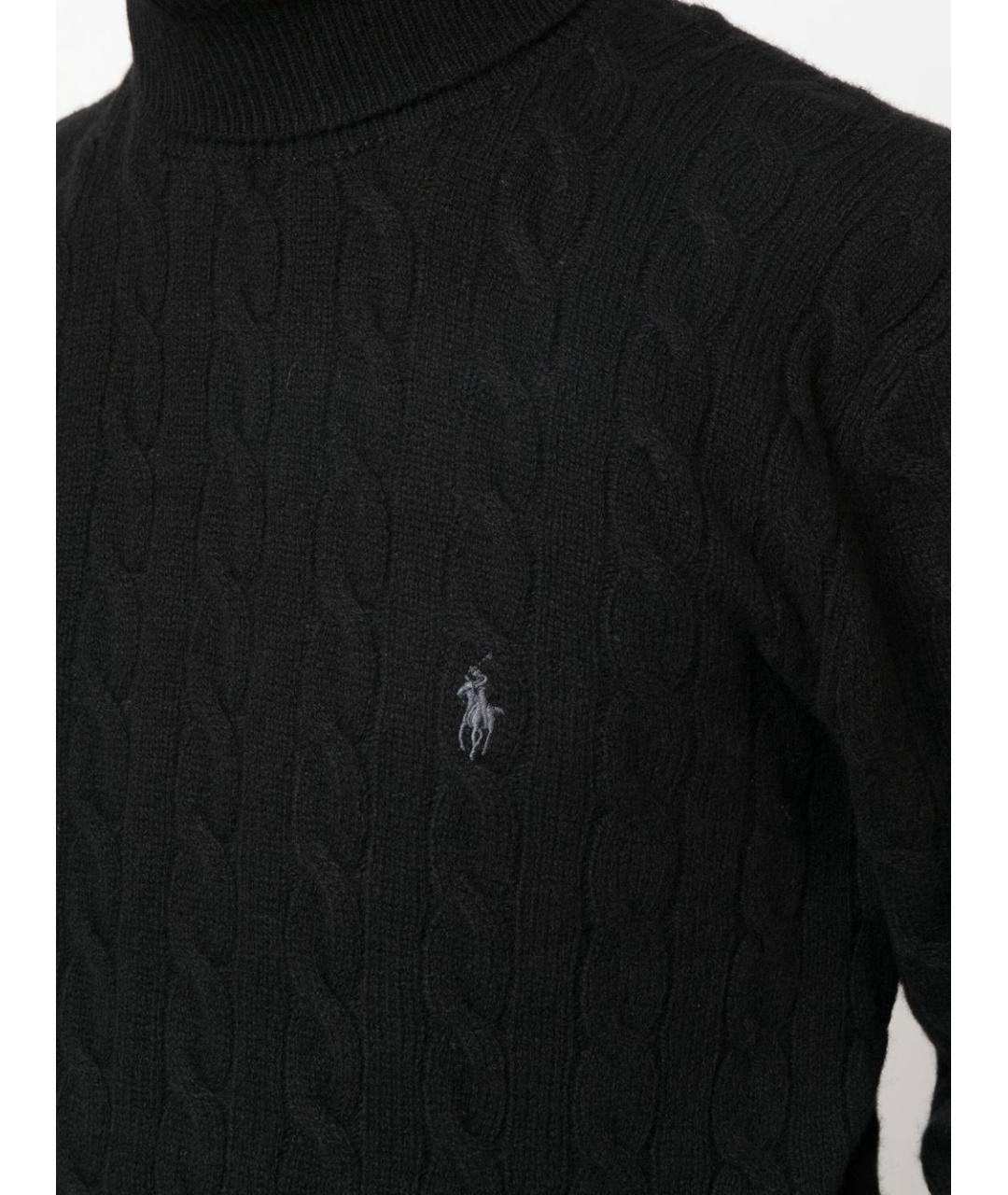 POLO RALPH LAUREN Черный шерстяной джемпер / свитер, фото 5
