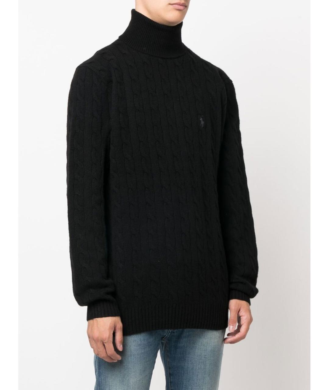 POLO RALPH LAUREN Черный шерстяной джемпер / свитер, фото 3
