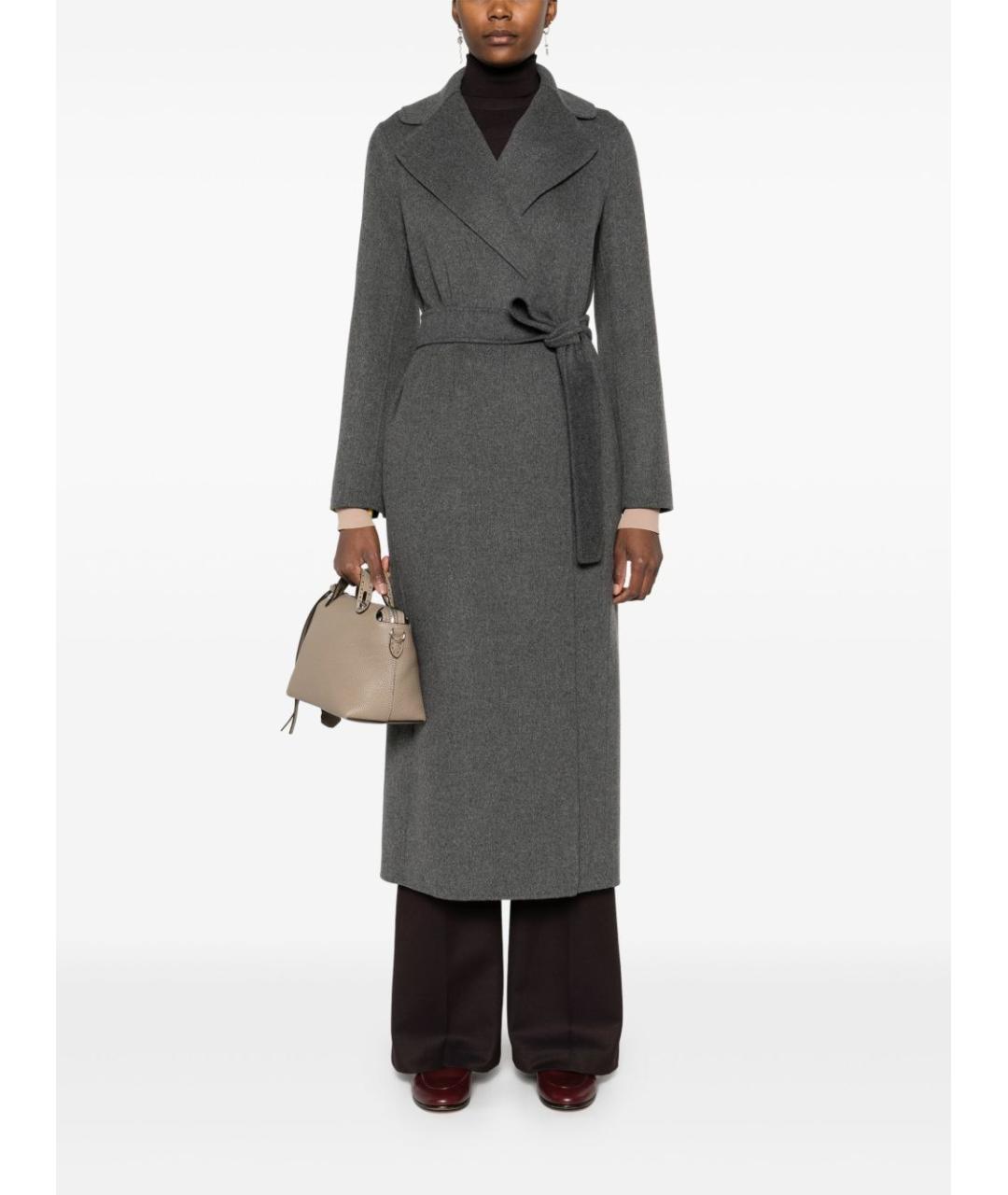 'S MAX MARA Антрацитовое пальто, фото 2