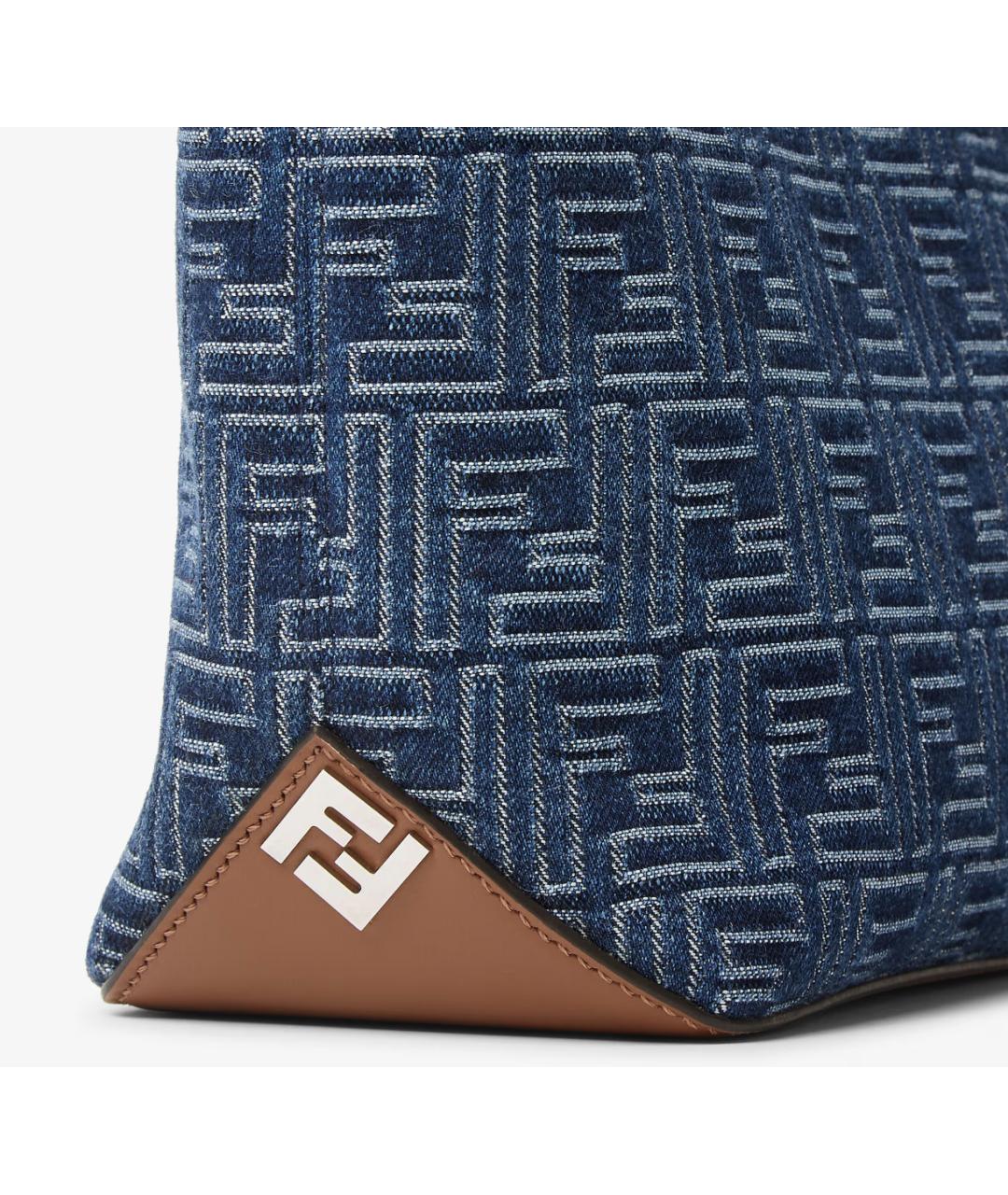 FENDI Синяя сумка тоут, фото 4