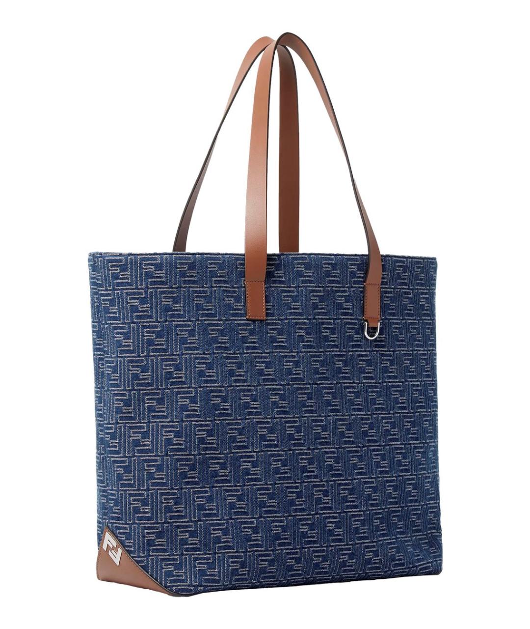 FENDI Синяя сумка тоут, фото 2