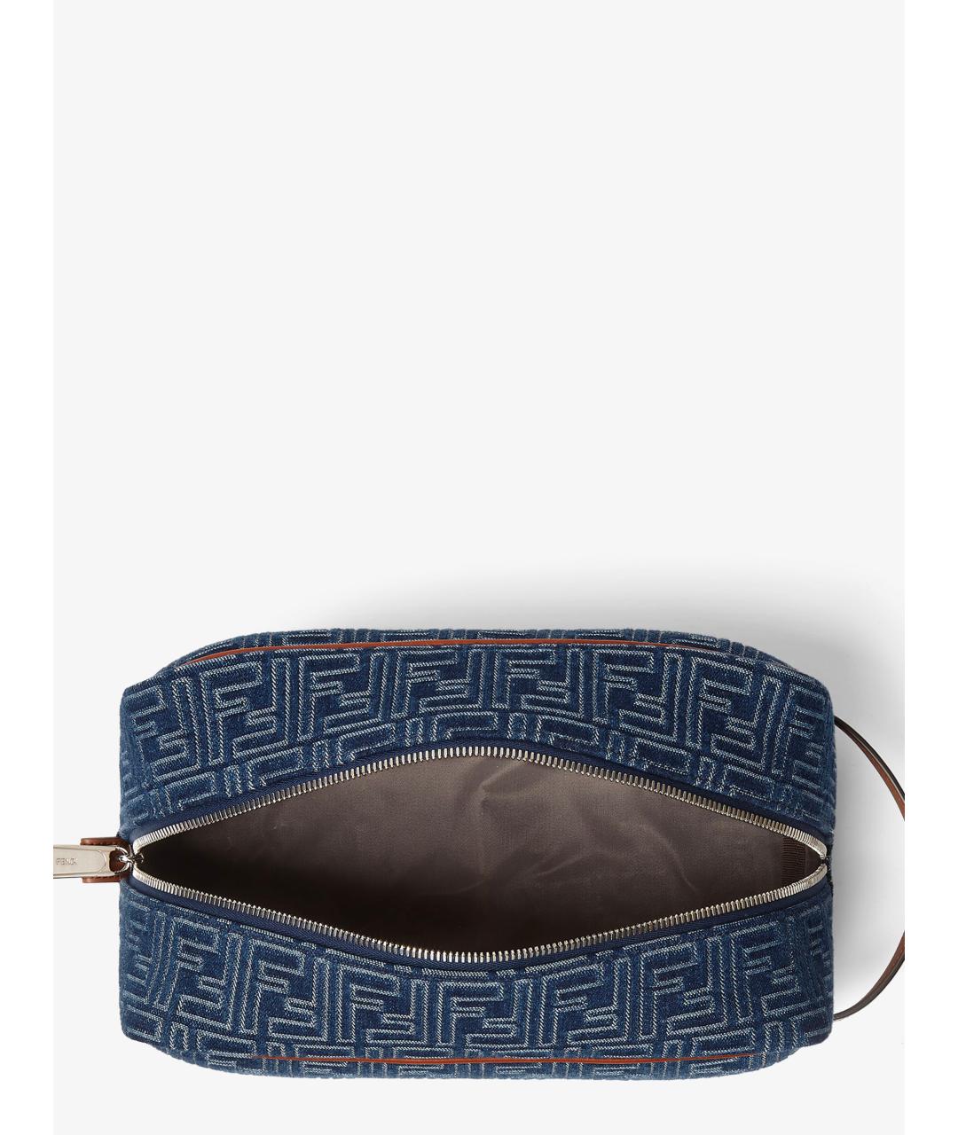 FENDI Синяя хлопковая косметичка, фото 3