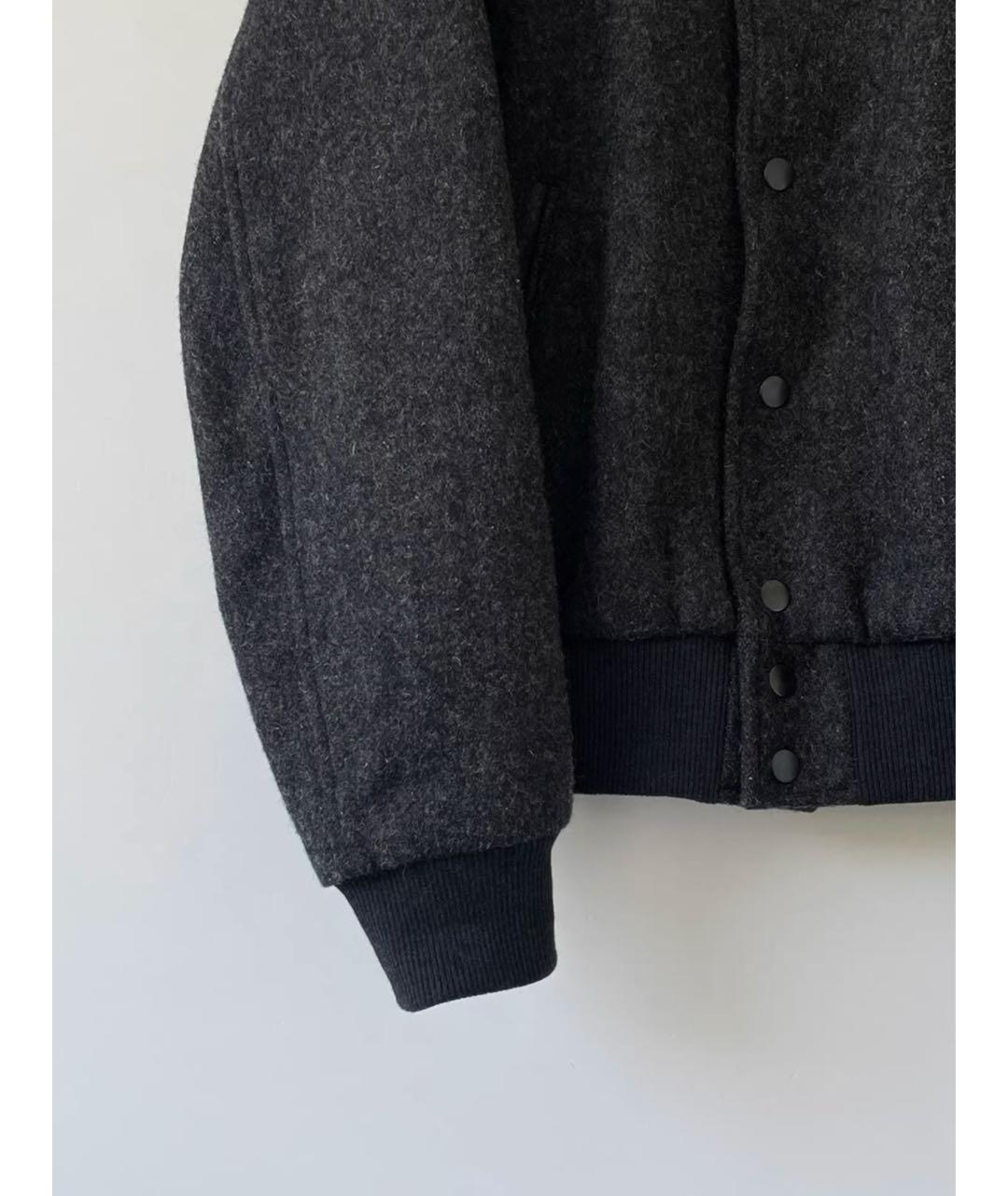 DRIES VAN NOTEN Серая шерстяная куртка, фото 4