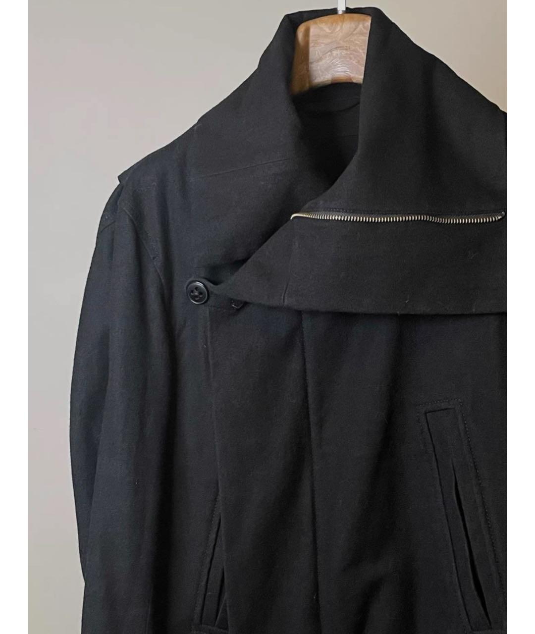 ANN DEMEULEMEESTER Черная шерстяная куртка, фото 3