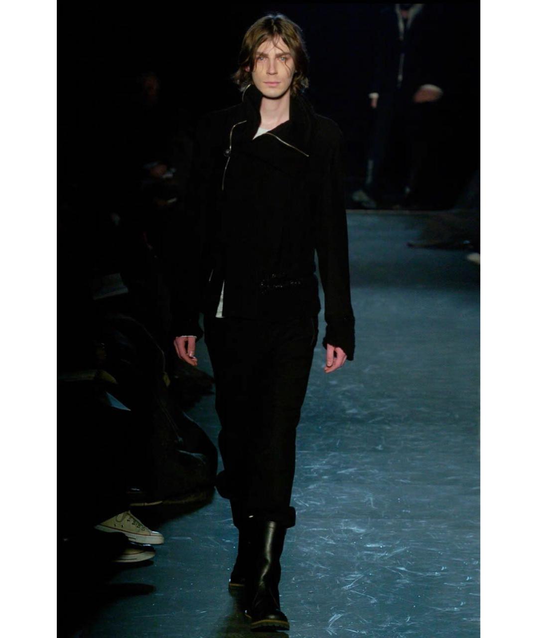 ANN DEMEULEMEESTER Черная шерстяная куртка, фото 5