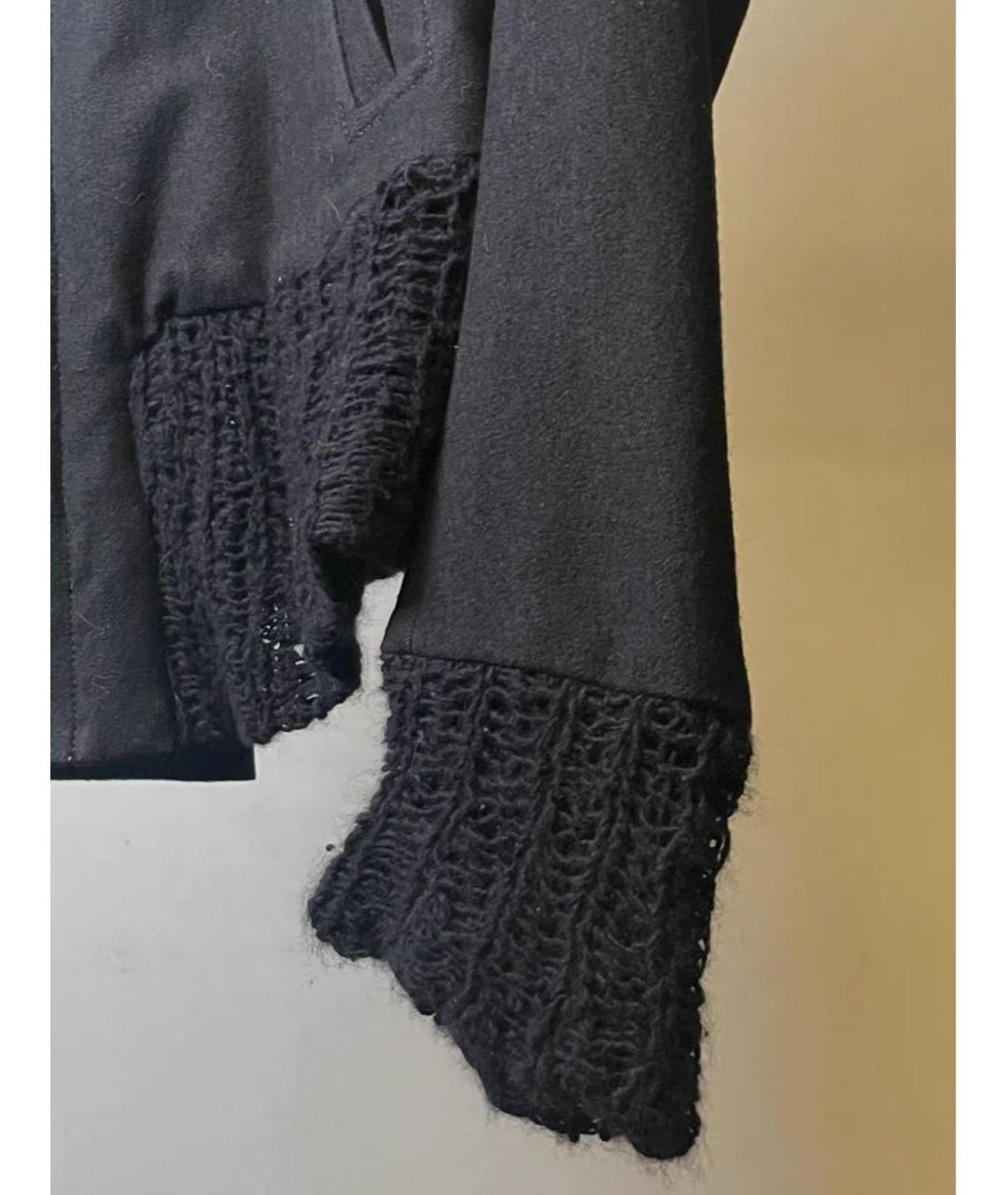 ANN DEMEULEMEESTER Черная шерстяная куртка, фото 4