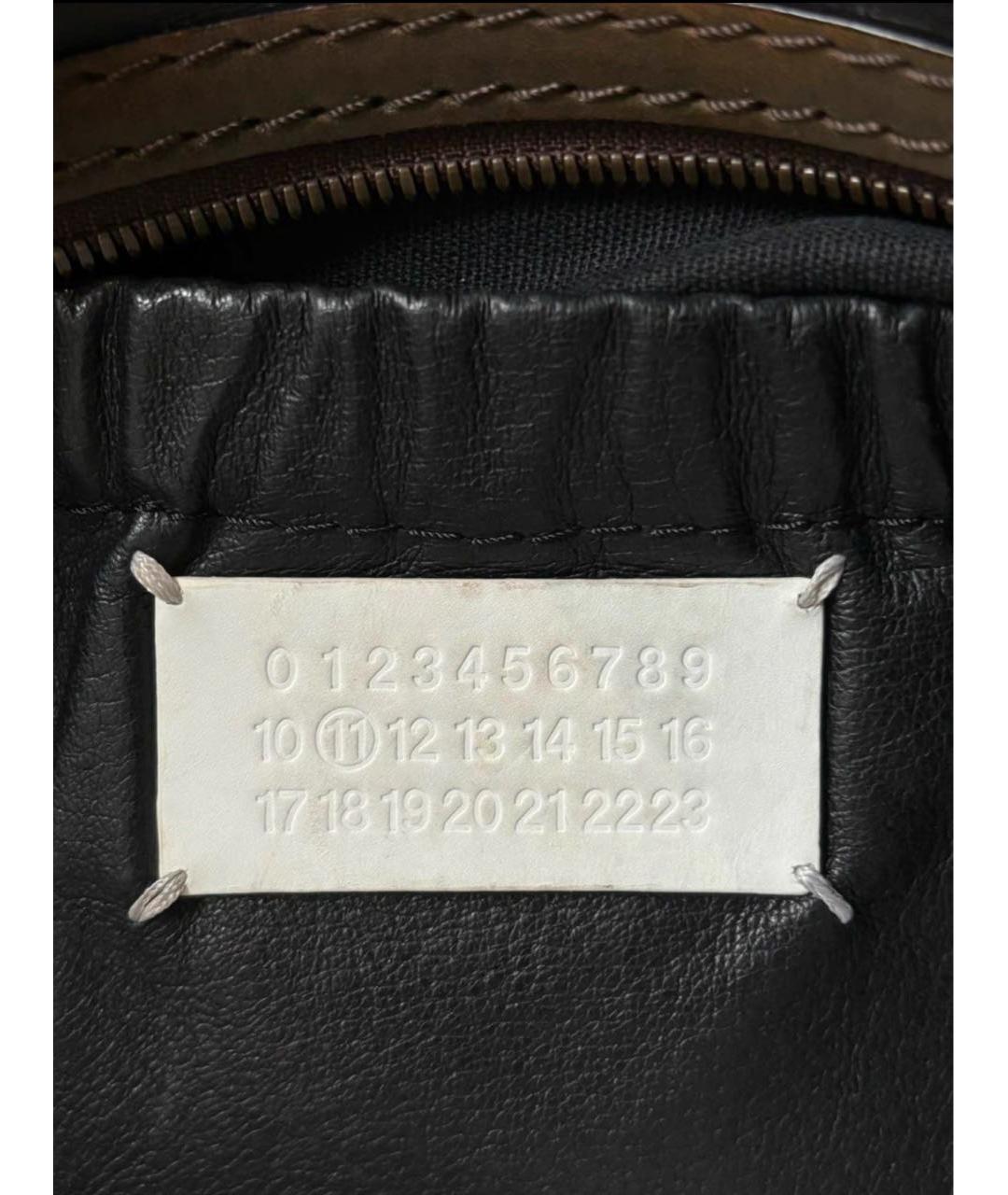 MAISON MARGIELA Коричневая кожаная дорожная/спортивная сумка, фото 6