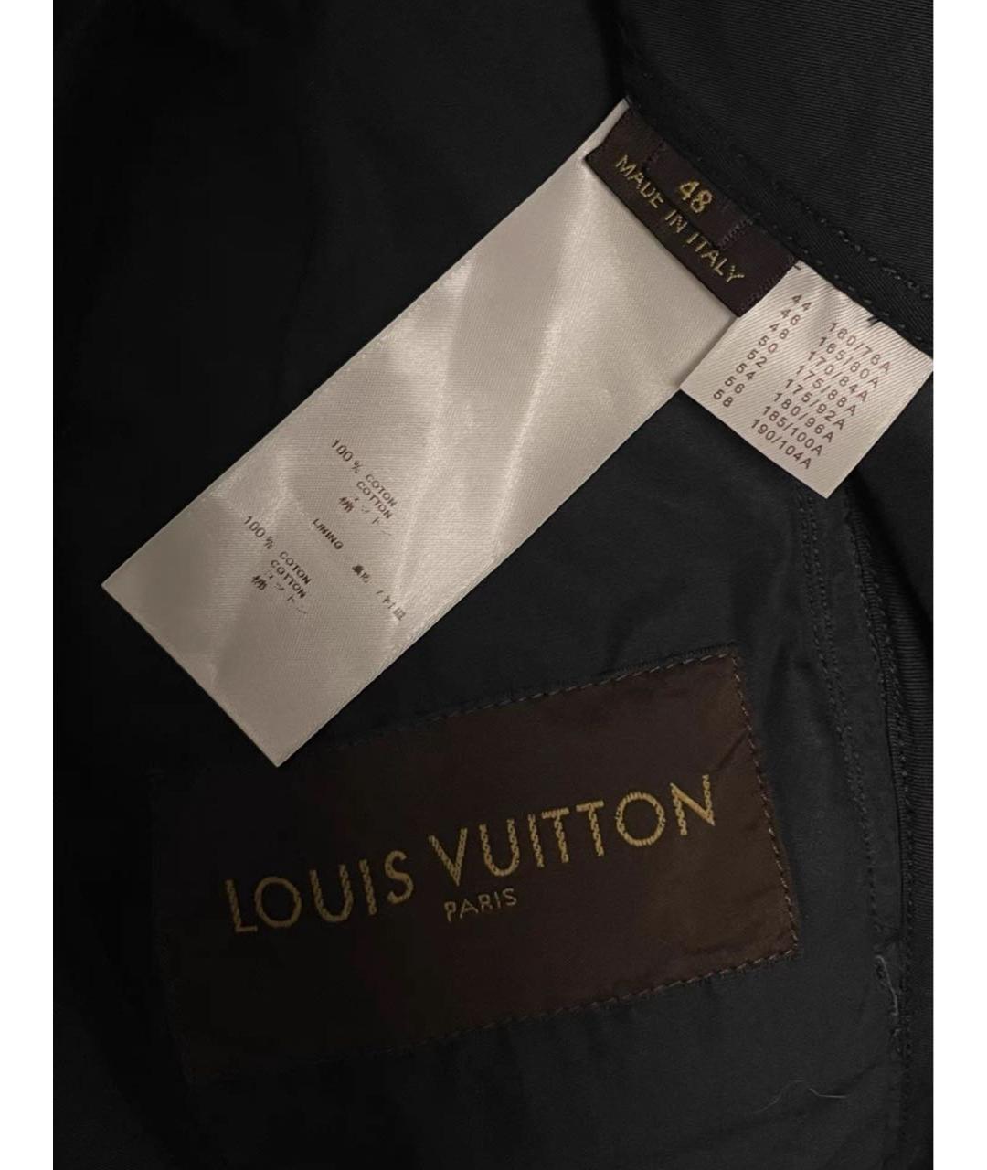 LOUIS VUITTON Темно-синяя хлопковая куртка, фото 6