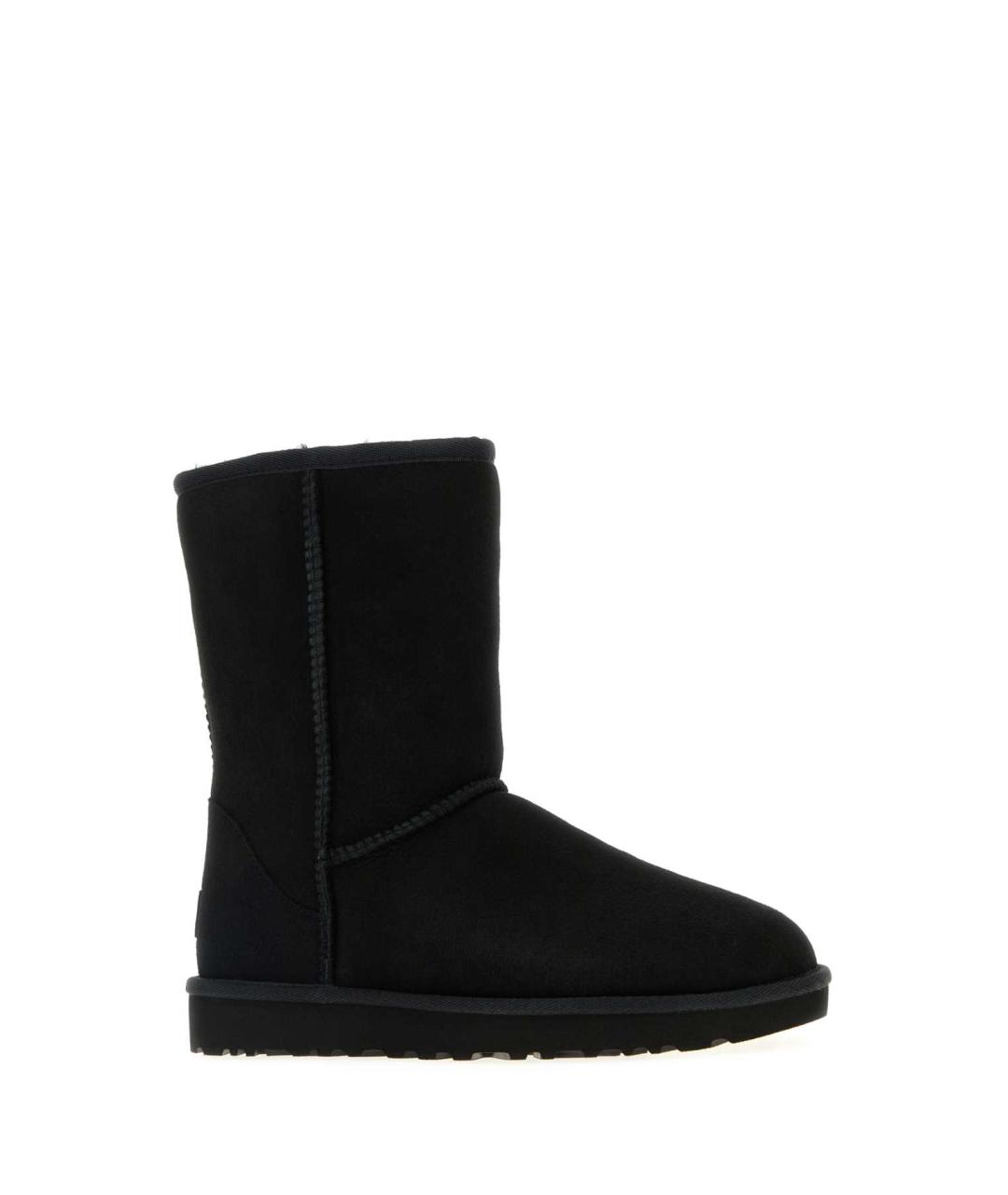 UGG AUSTRALIA Черные нубуковые сапоги, фото 2