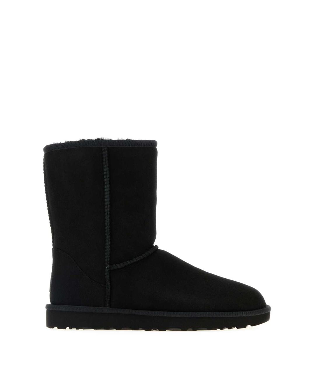 UGG AUSTRALIA Черные нубуковые сапоги, фото 1