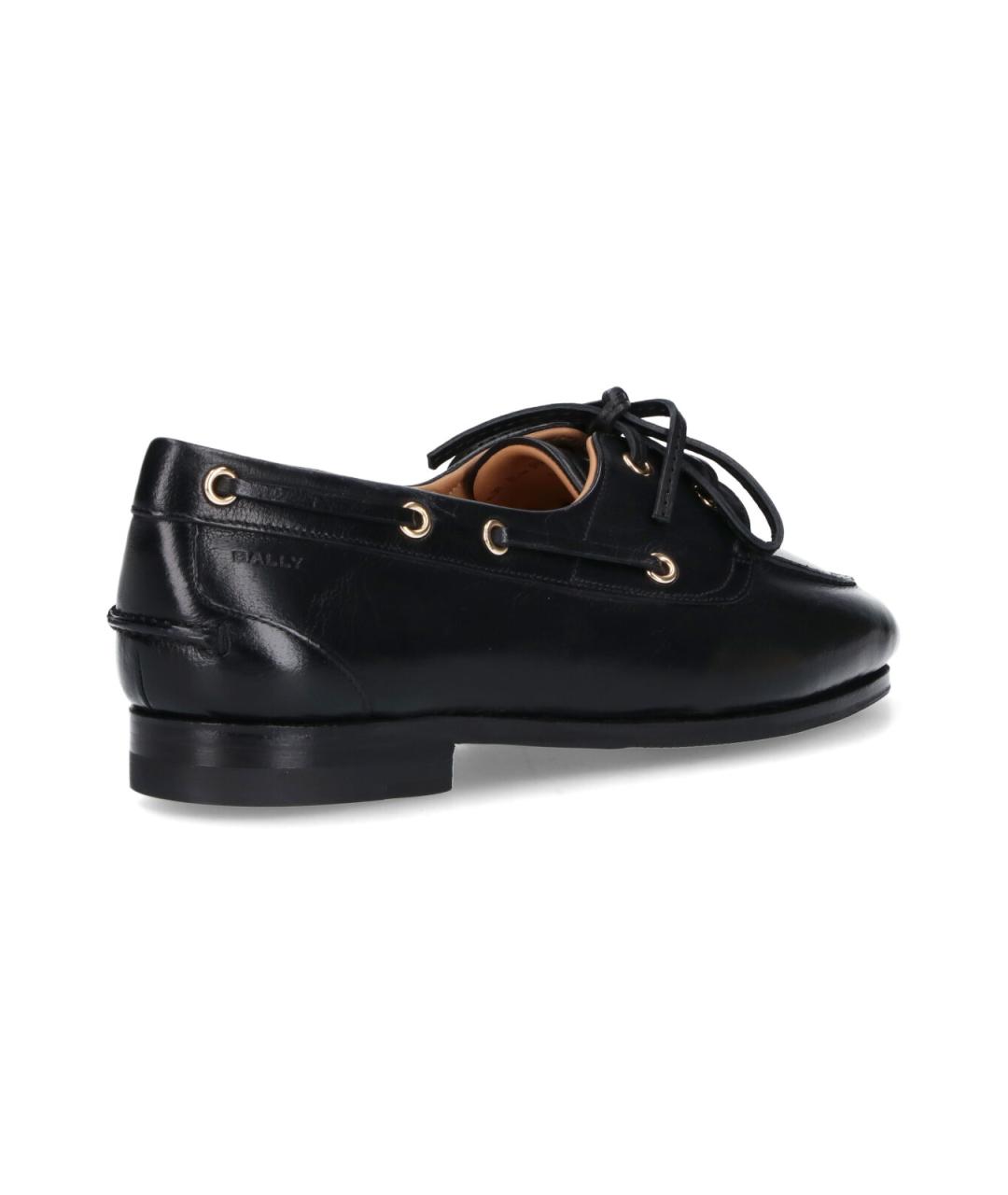 BALLY Черные кожаные лоферы, фото 4