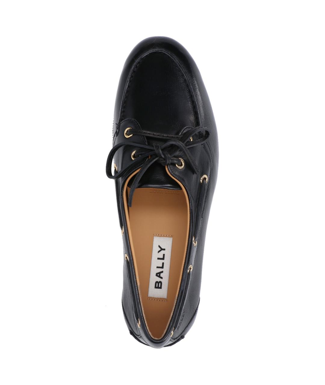 BALLY Черные кожаные лоферы, фото 5