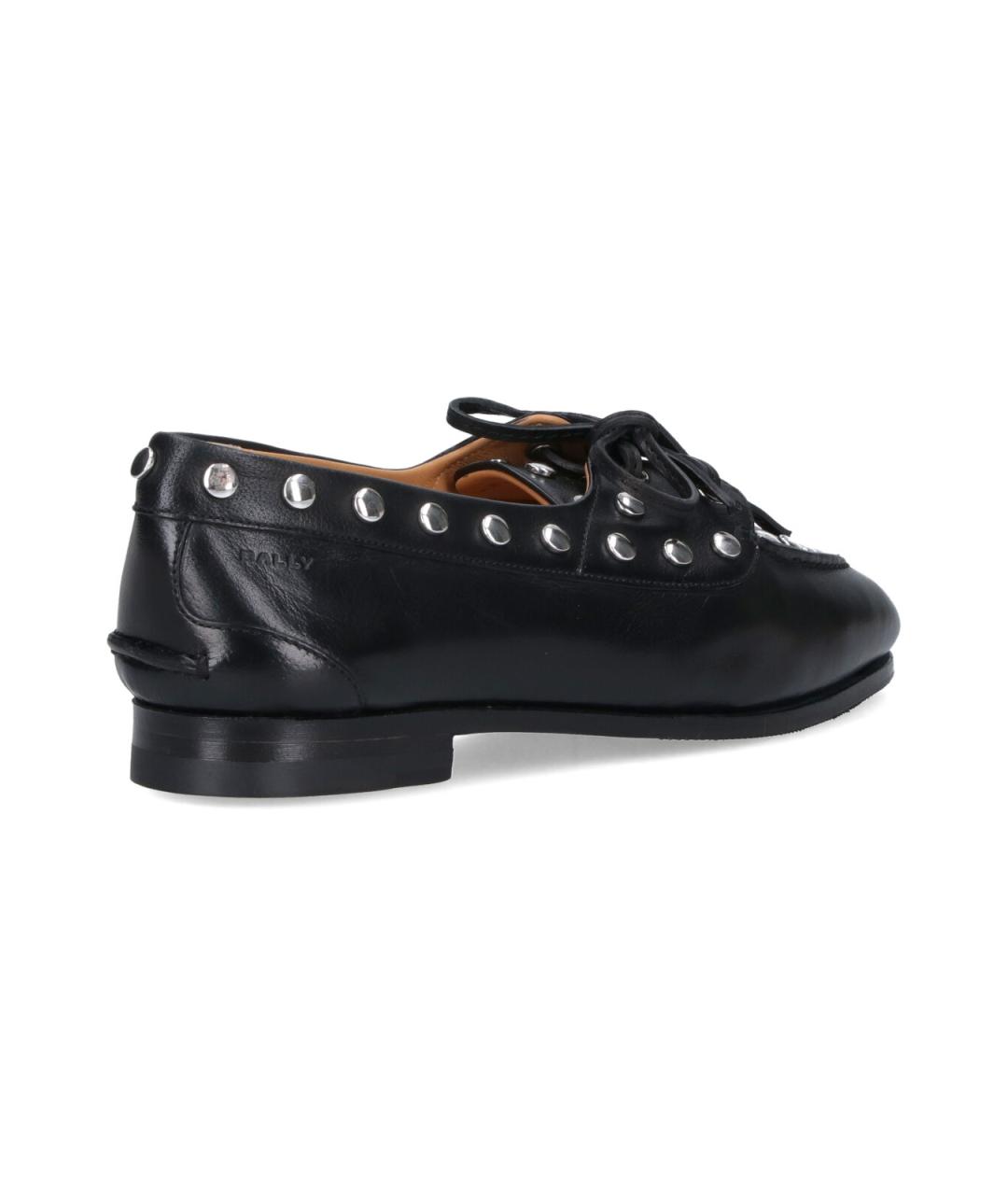 BALLY Черные кожаные лоферы, фото 4