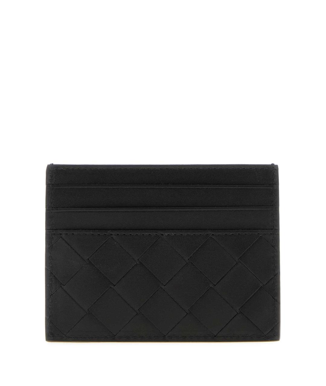 BOTTEGA VENETA Черный кожаный кардхолдер, фото 3