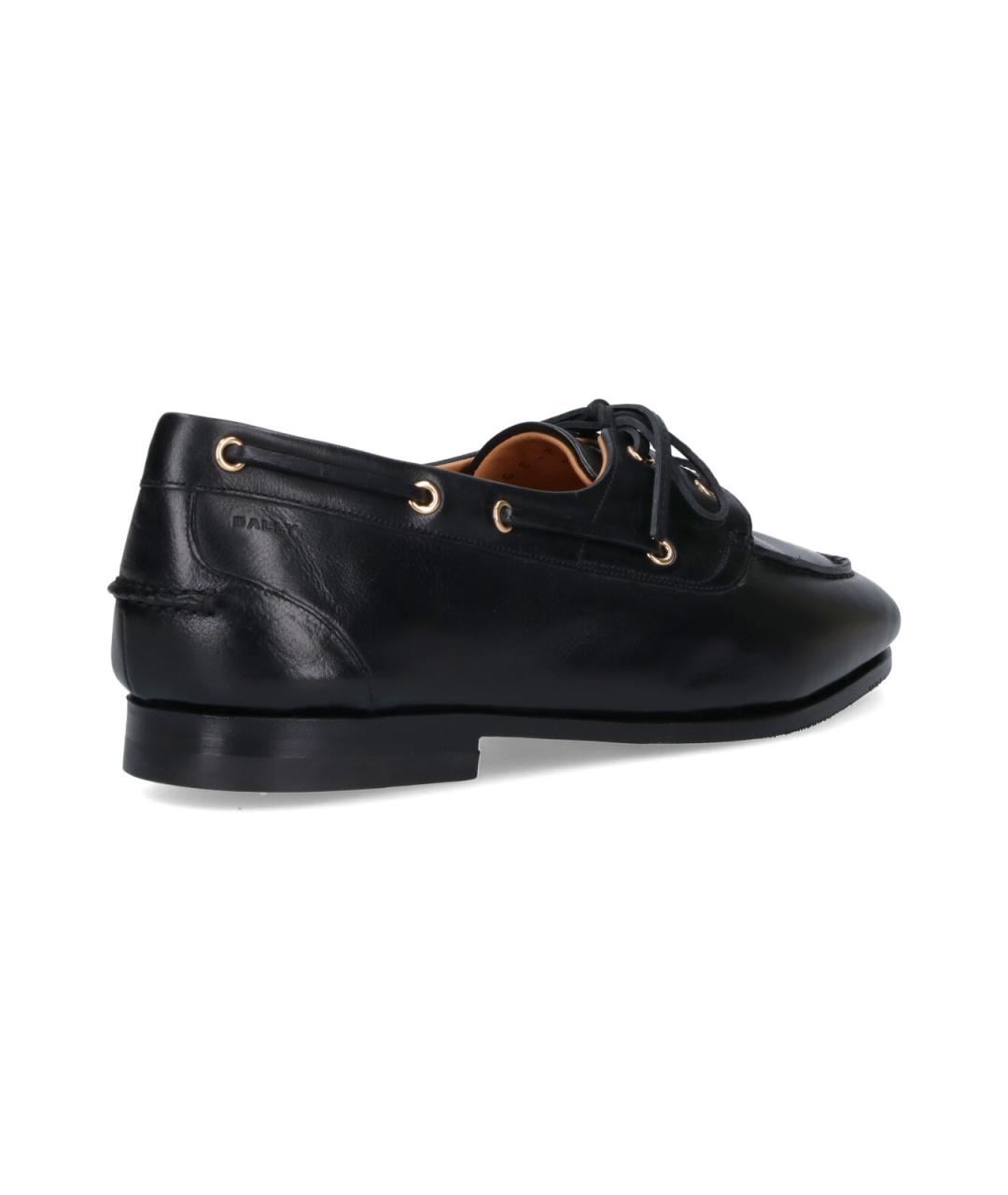 BALLY Черные кожаные лоферы, фото 4