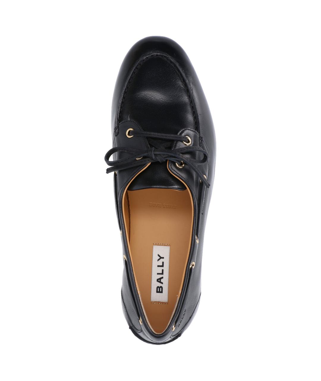 BALLY Черные кожаные лоферы, фото 5