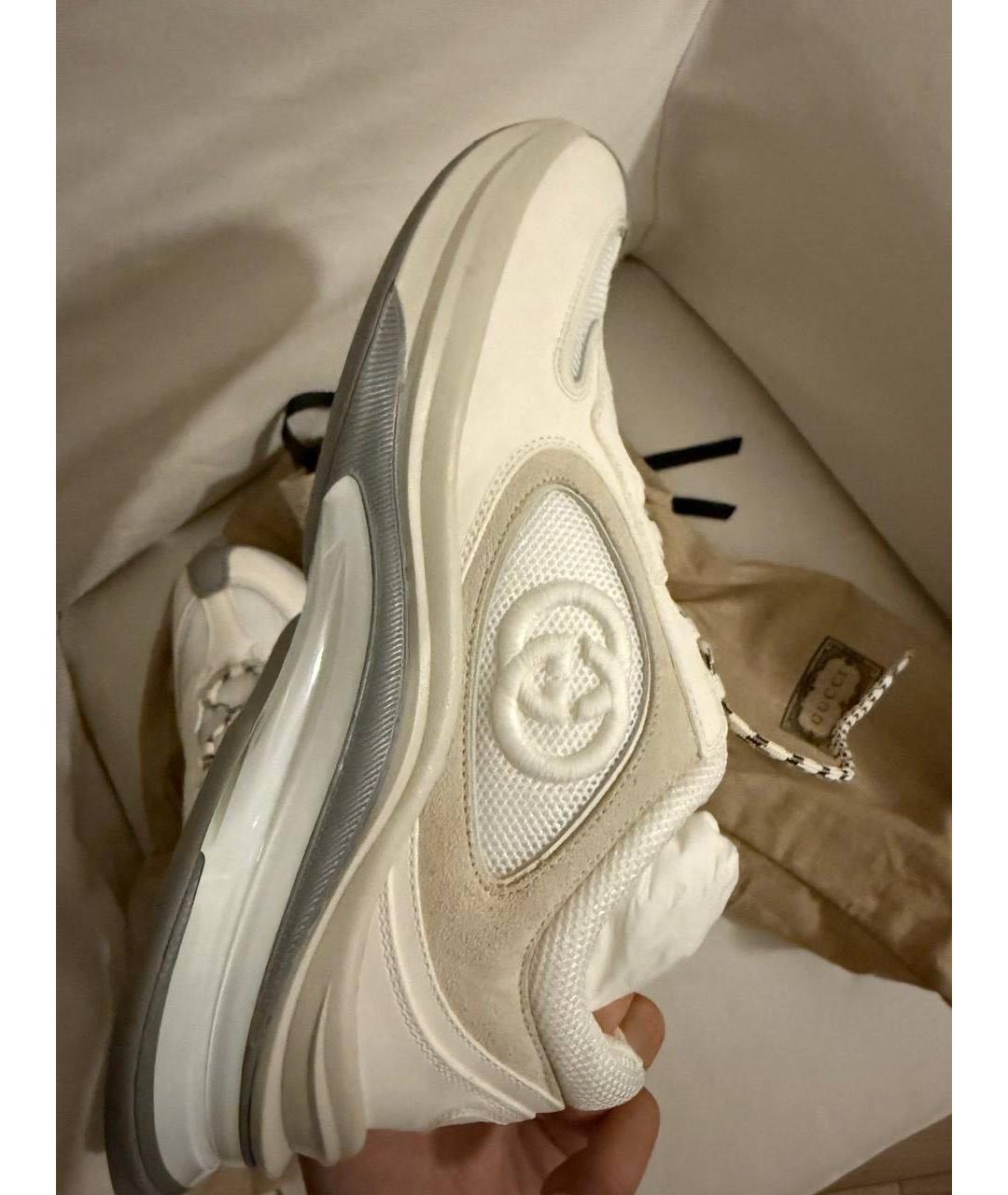 GUCCI Белые кроссовки, фото 3