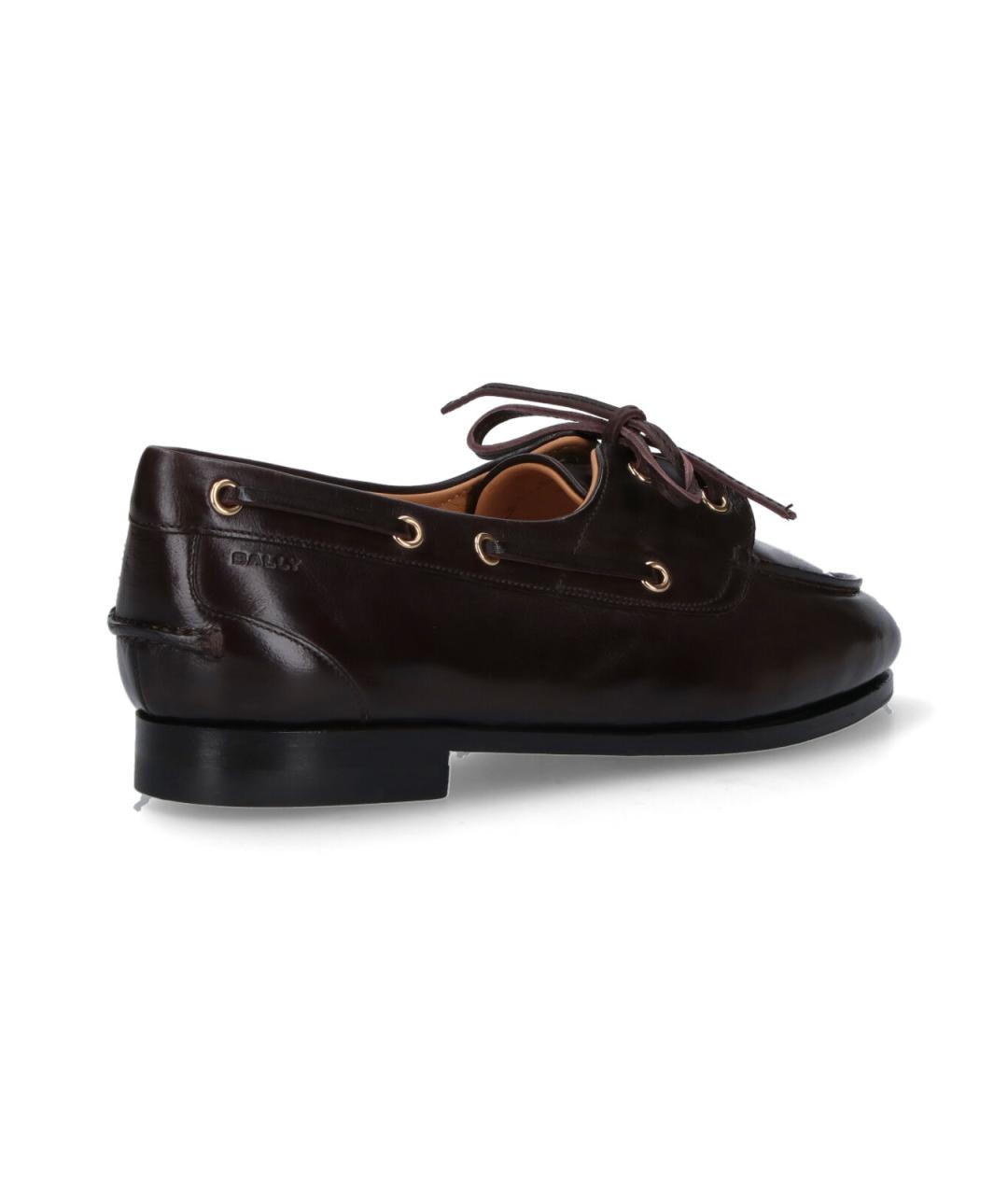 BALLY Коричневые кожаные лоферы, фото 4