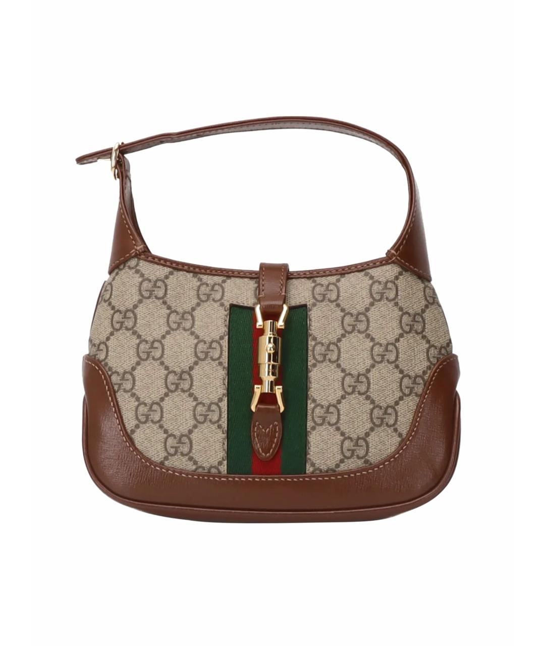 GUCCI Коричневая сумка с короткими ручками, фото 1