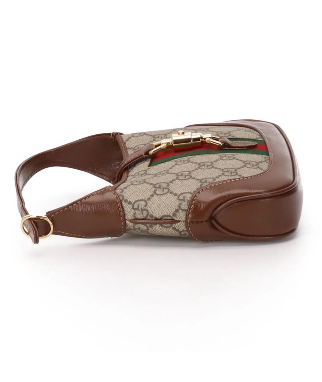 GUCCI Коричневая сумка с короткими ручками, фото 5