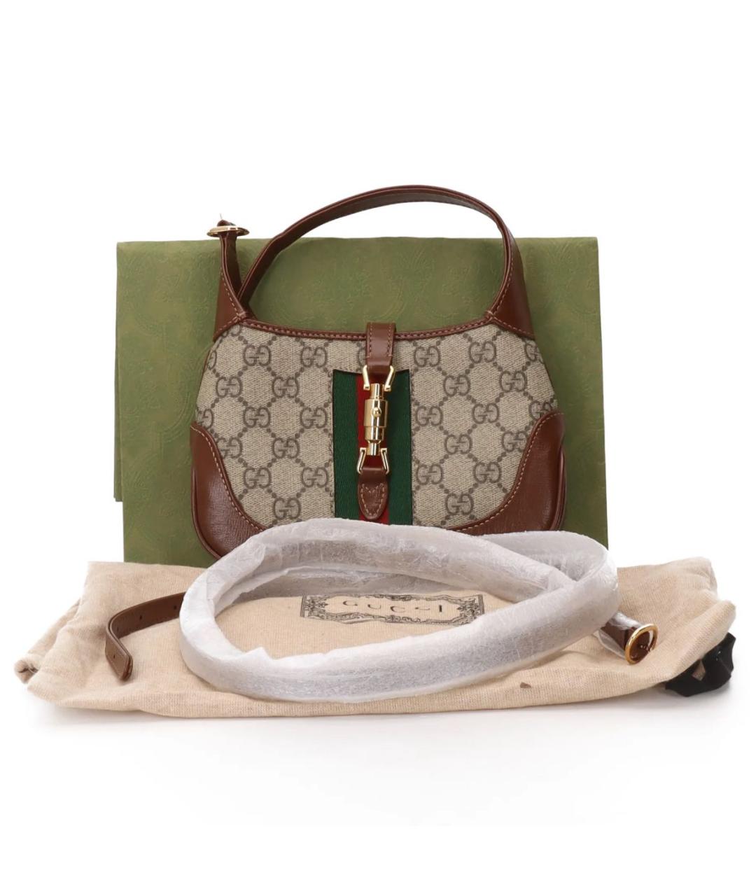 GUCCI Коричневая сумка с короткими ручками, фото 2