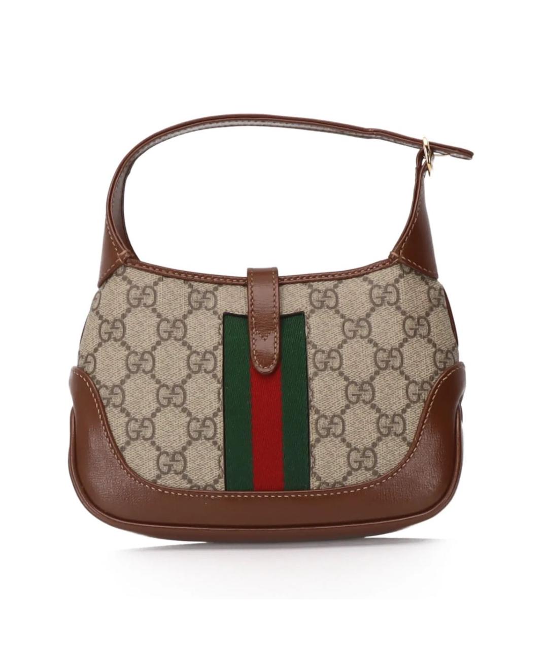 GUCCI Коричневая сумка с короткими ручками, фото 3