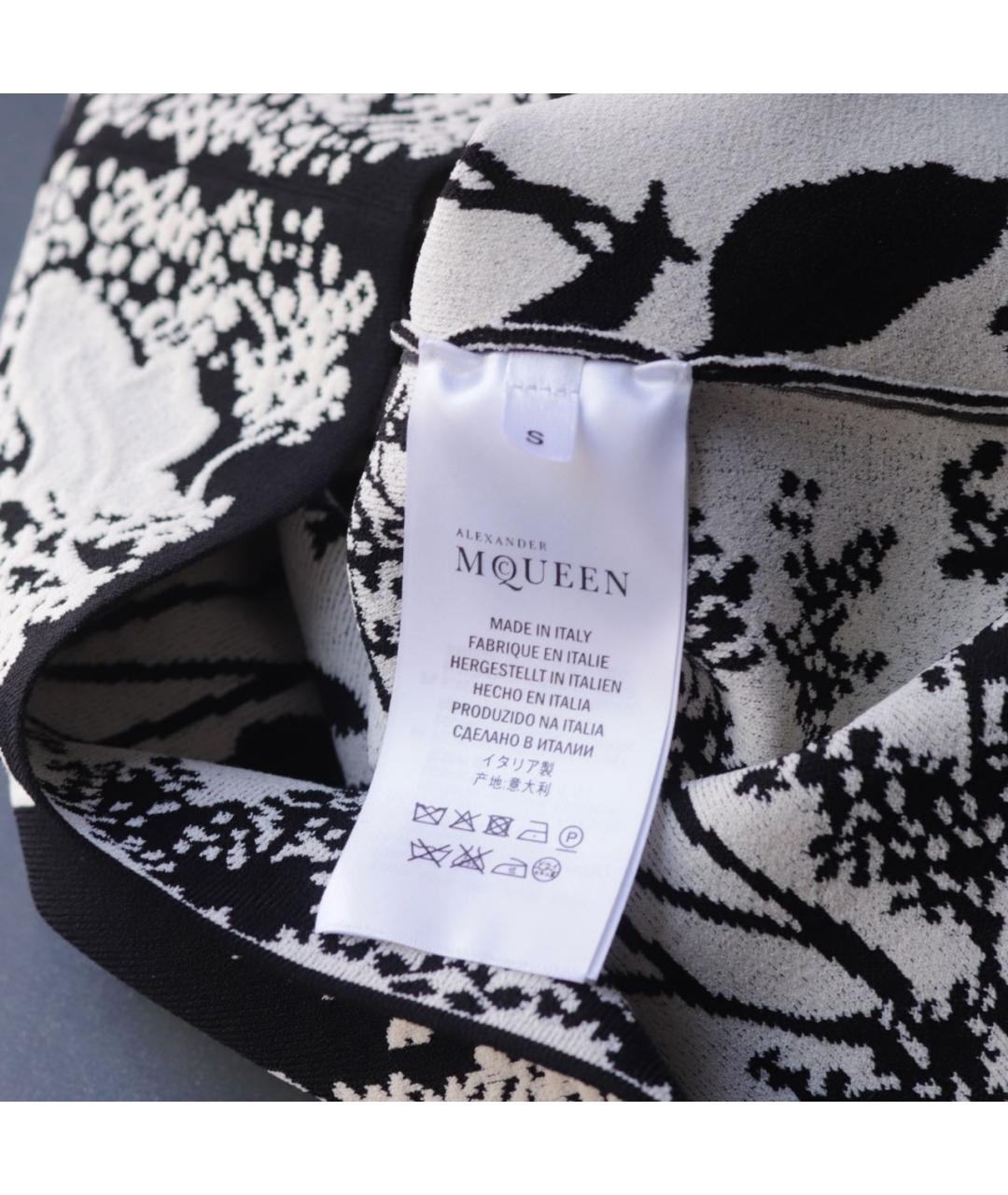 ALEXANDER MCQUEEN Черный вискозный костюм с юбками, фото 8