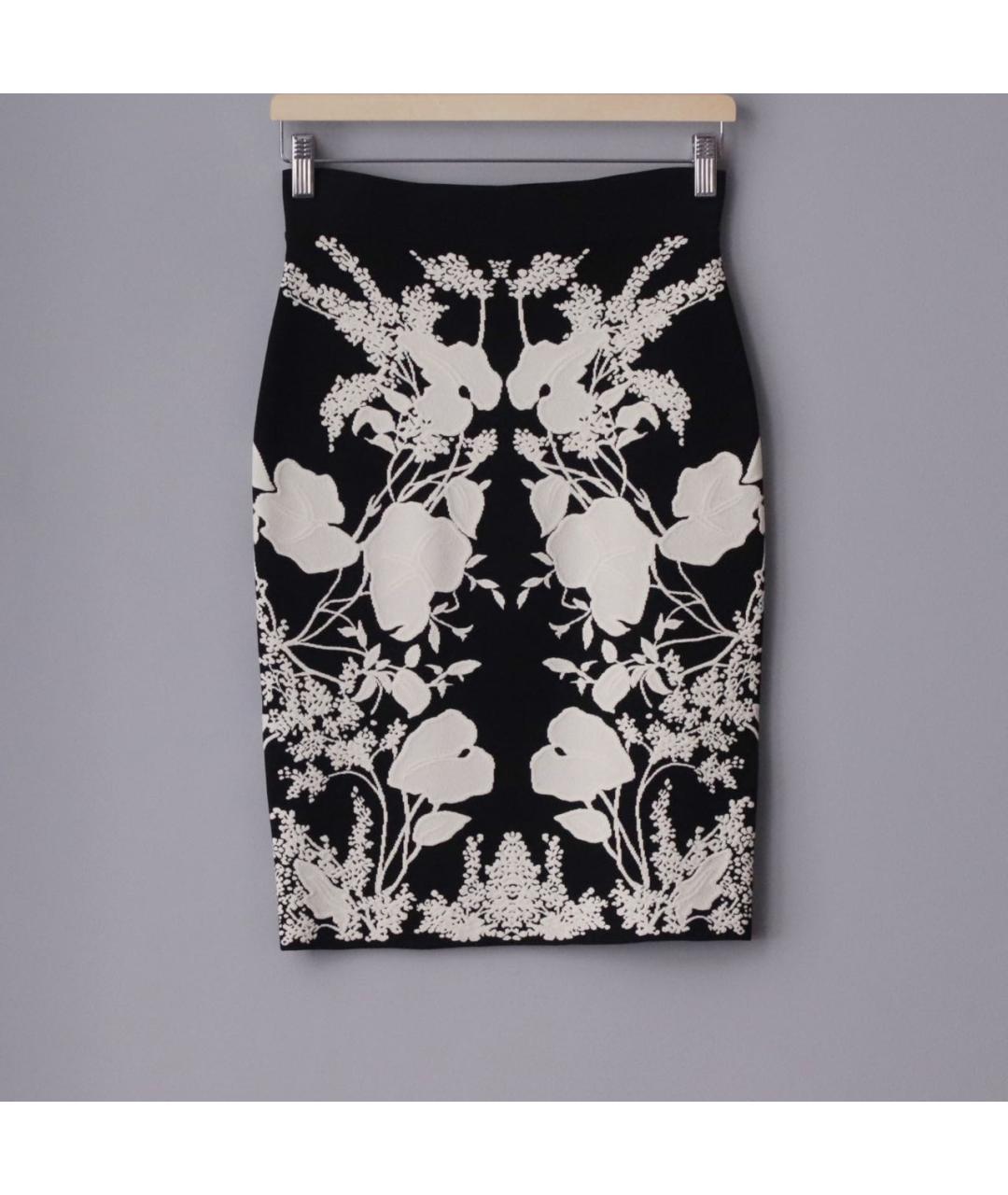 ALEXANDER MCQUEEN Черный вискозный костюм с юбками, фото 5