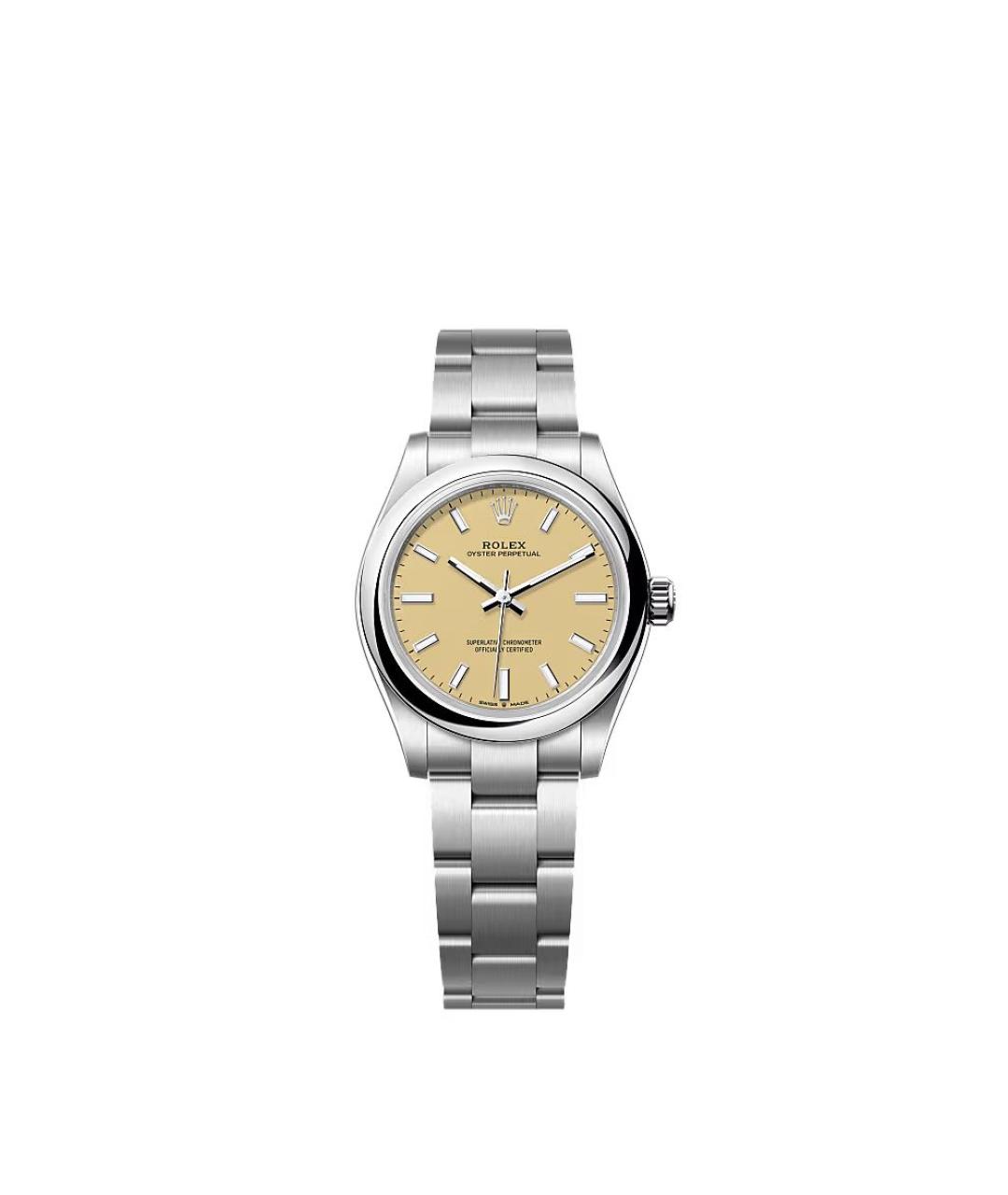 ROLEX Горчичные металлические часы, фото 1