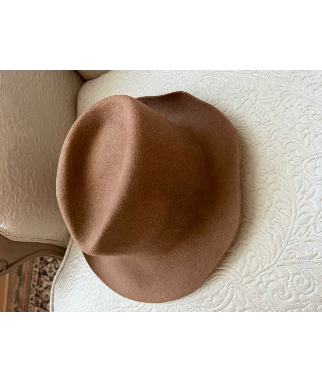STELLA MCCARTNEY Коричневая шерстяная шляпа, фото 5