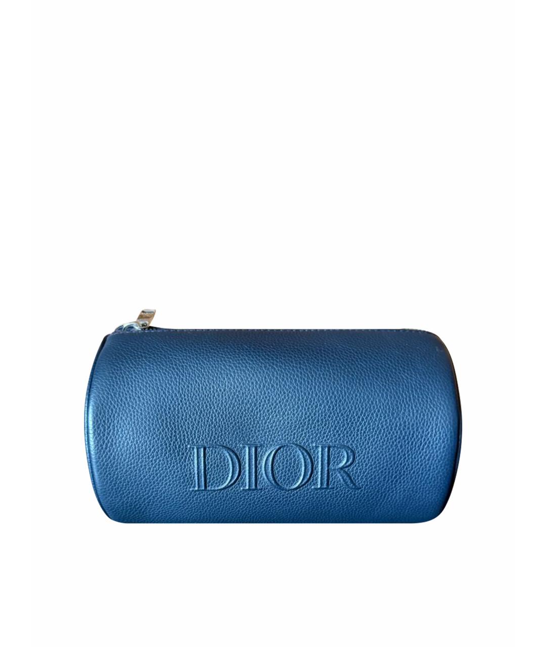 CHRISTIAN DIOR Синяя кожаная сумка на плечо, фото 1