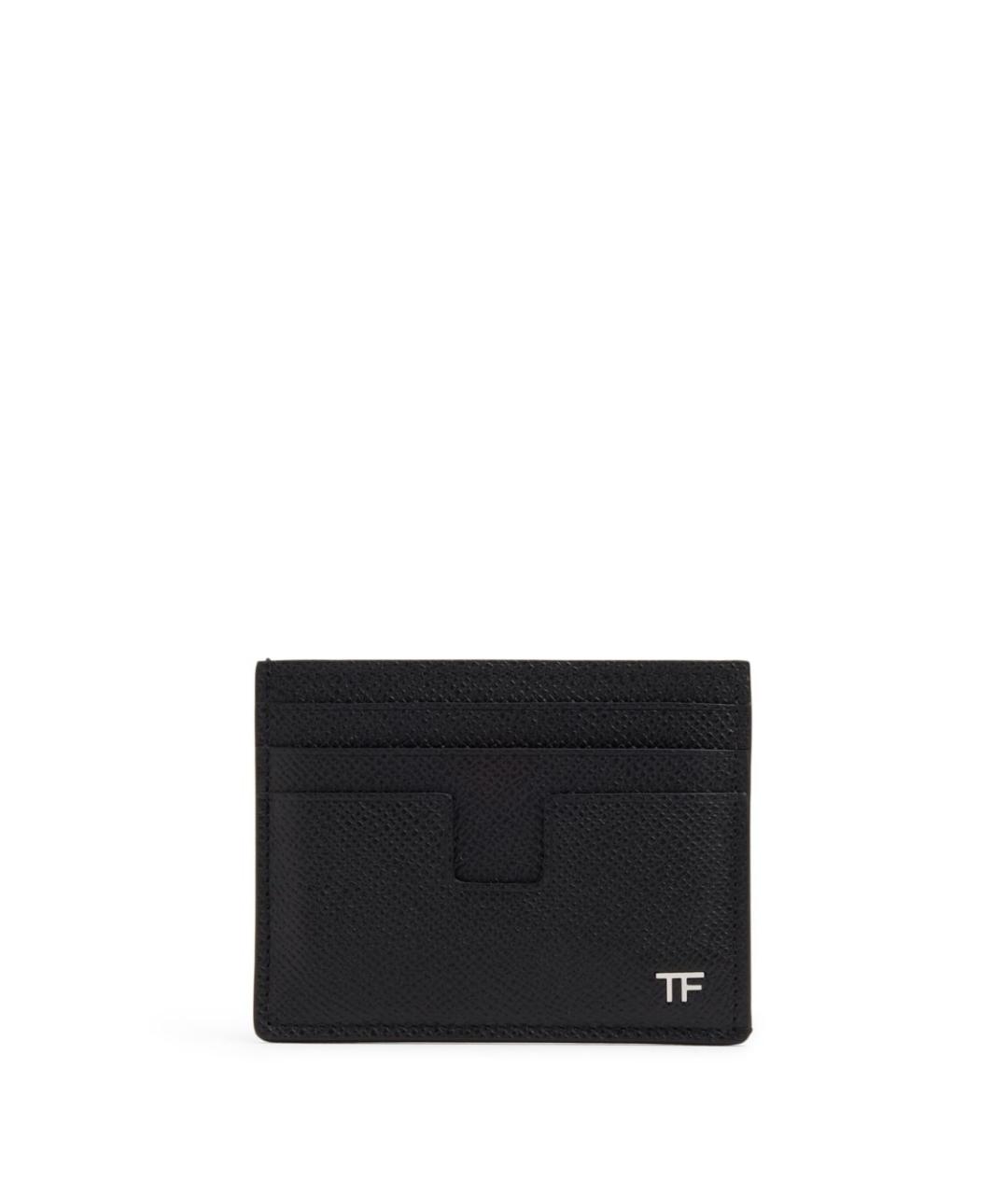 TOM FORD Черный кожаный кошелек, фото 1