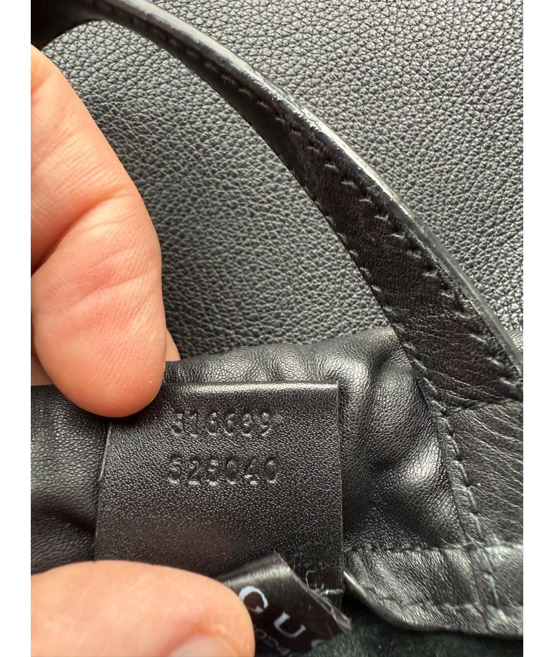GUCCI Черный кожаный рюкзак, фото 8