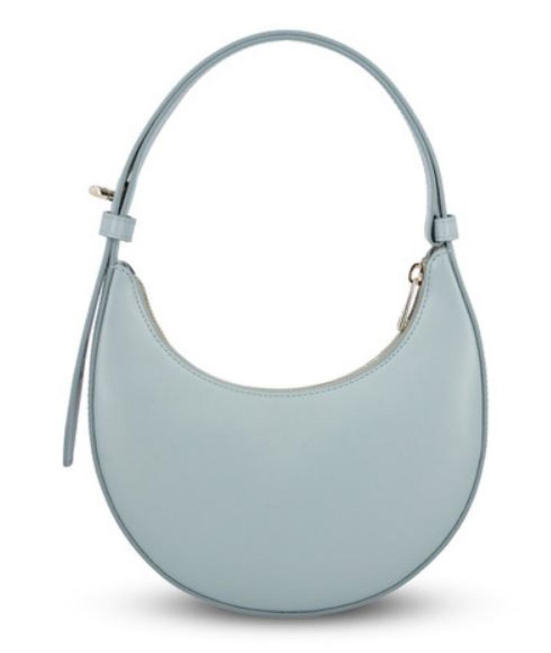 FURLA Голубая кожаная сумка через плечо, фото 2