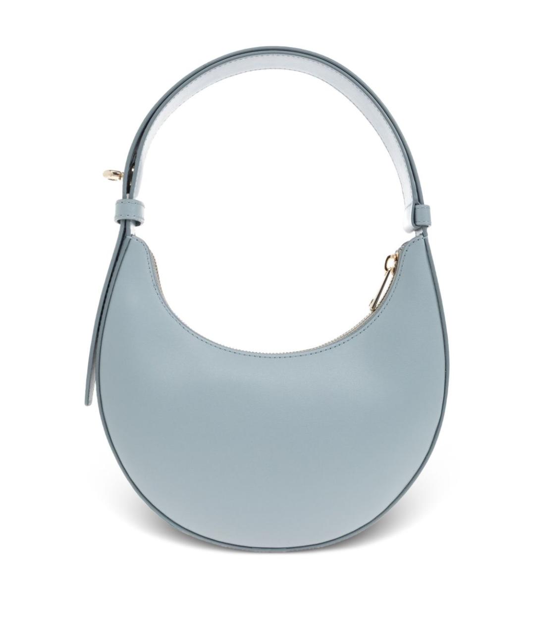 FURLA Голубая кожаная сумка через плечо, фото 4