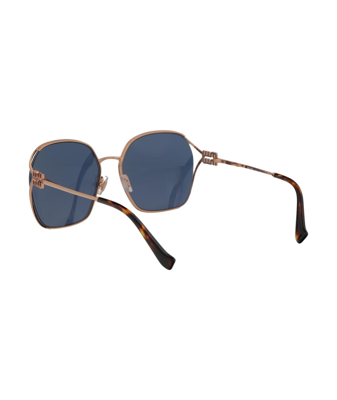 MIU MIU Мульти металлические солнцезащитные очки, фото 4