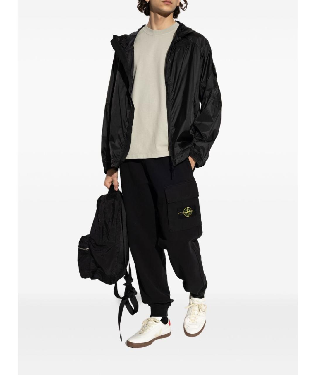 STONE ISLAND Серая хлопковая футболка, фото 2