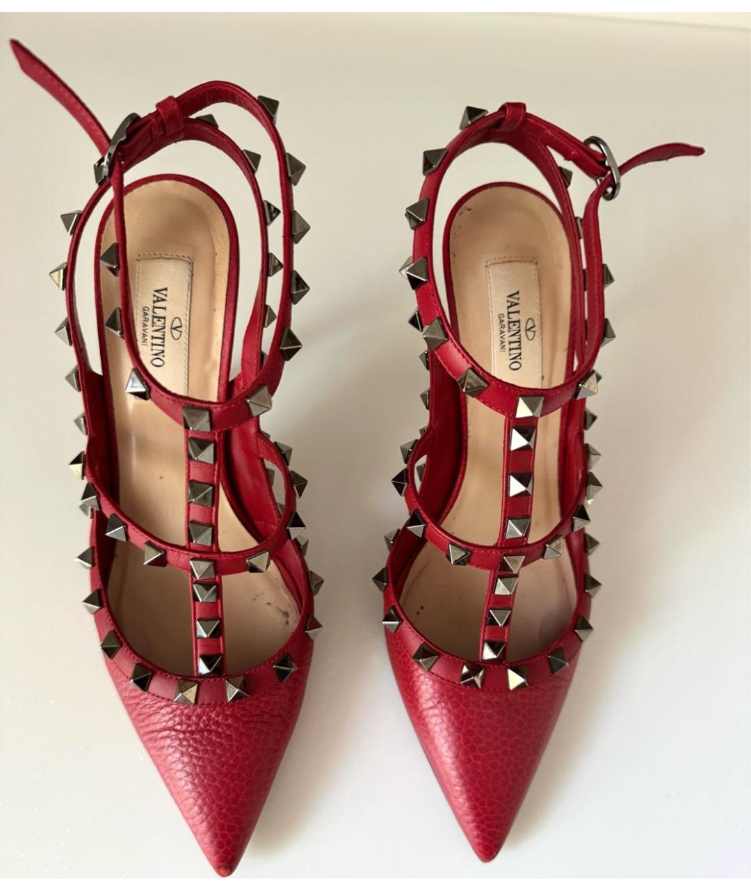 VALENTINO Красные кожаные туфли, фото 2
