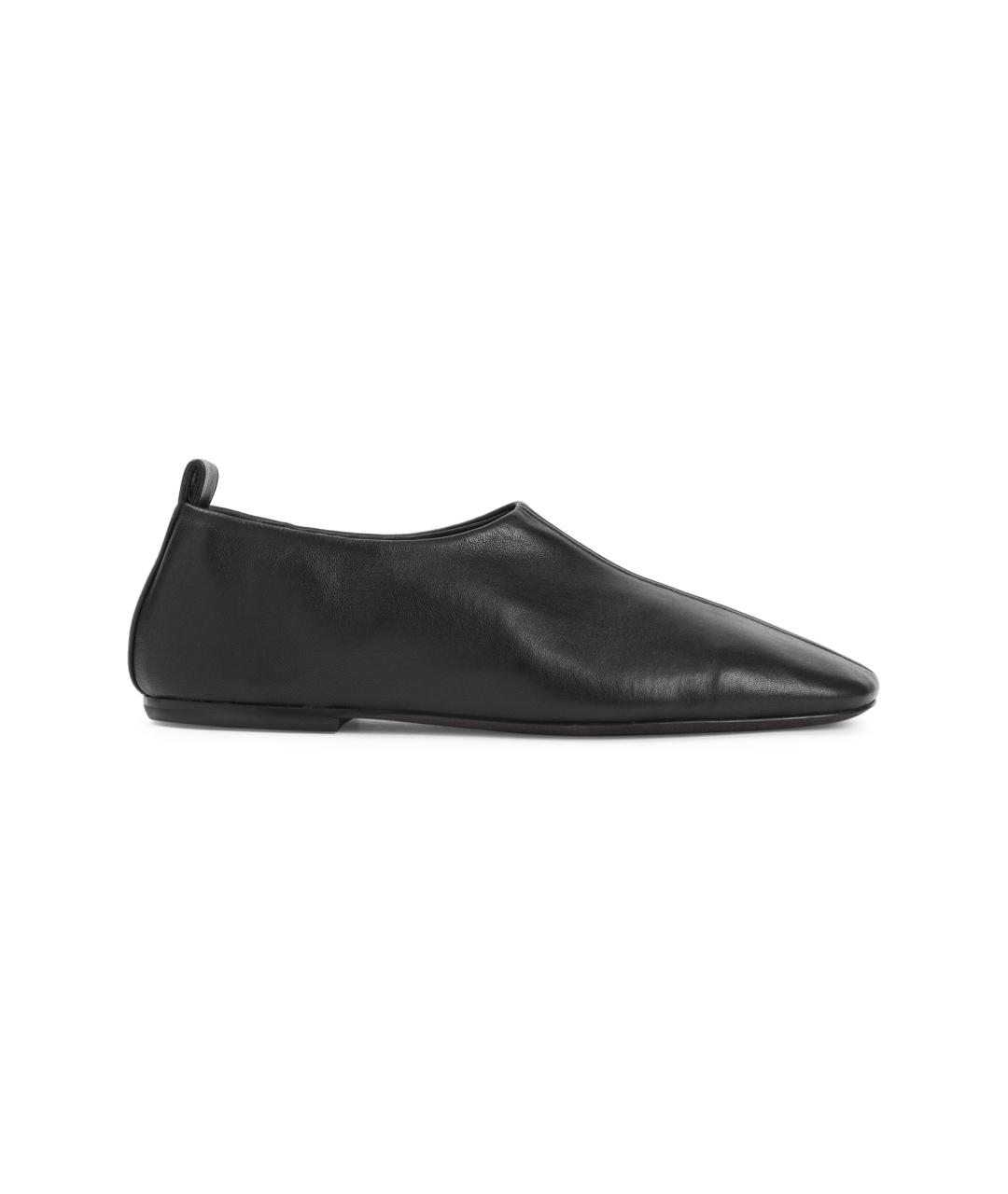 DRIES VAN NOTEN Черные кожаные лоферы, фото 1