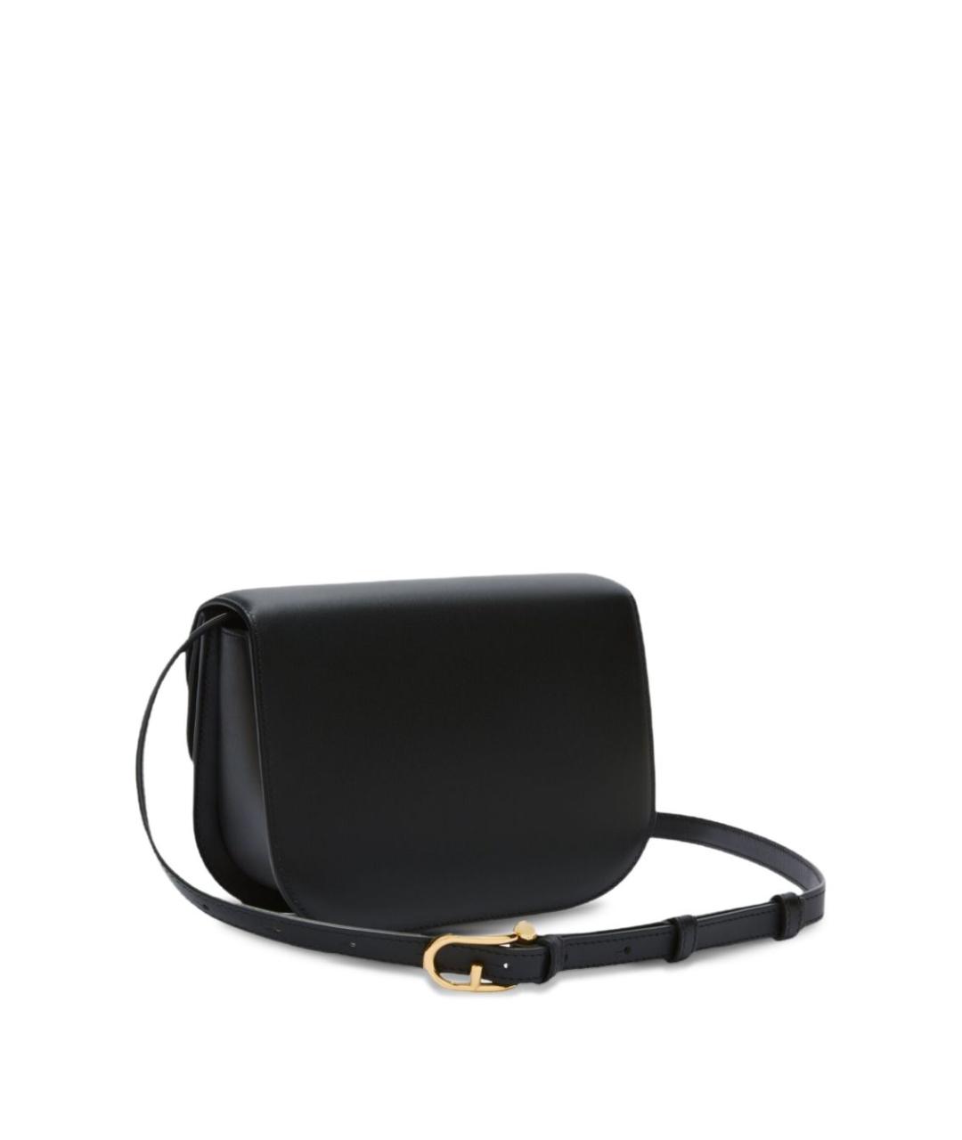 FURLA Черная кожаная сумка с короткими ручками, фото 5